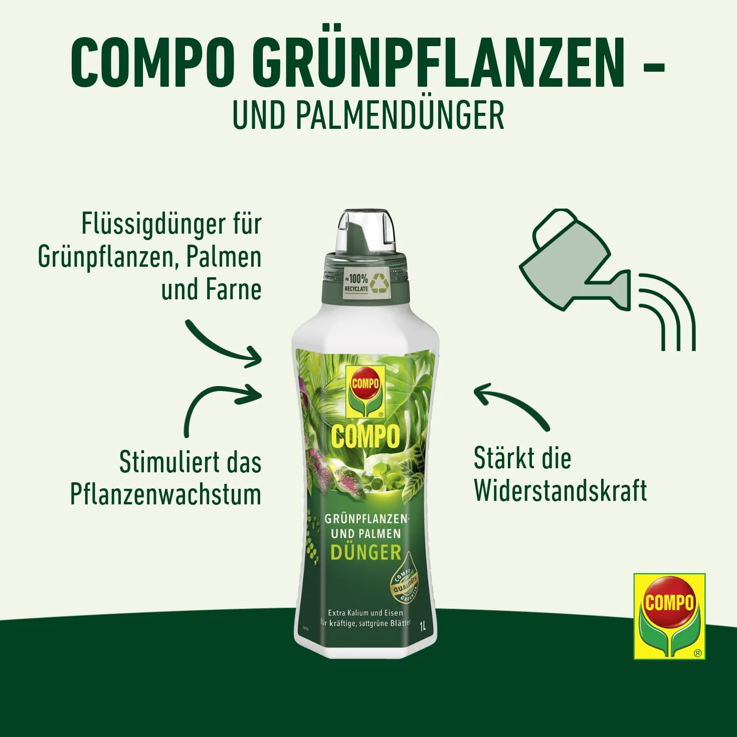 Compo Abono para Plantas Verdes 1 litro