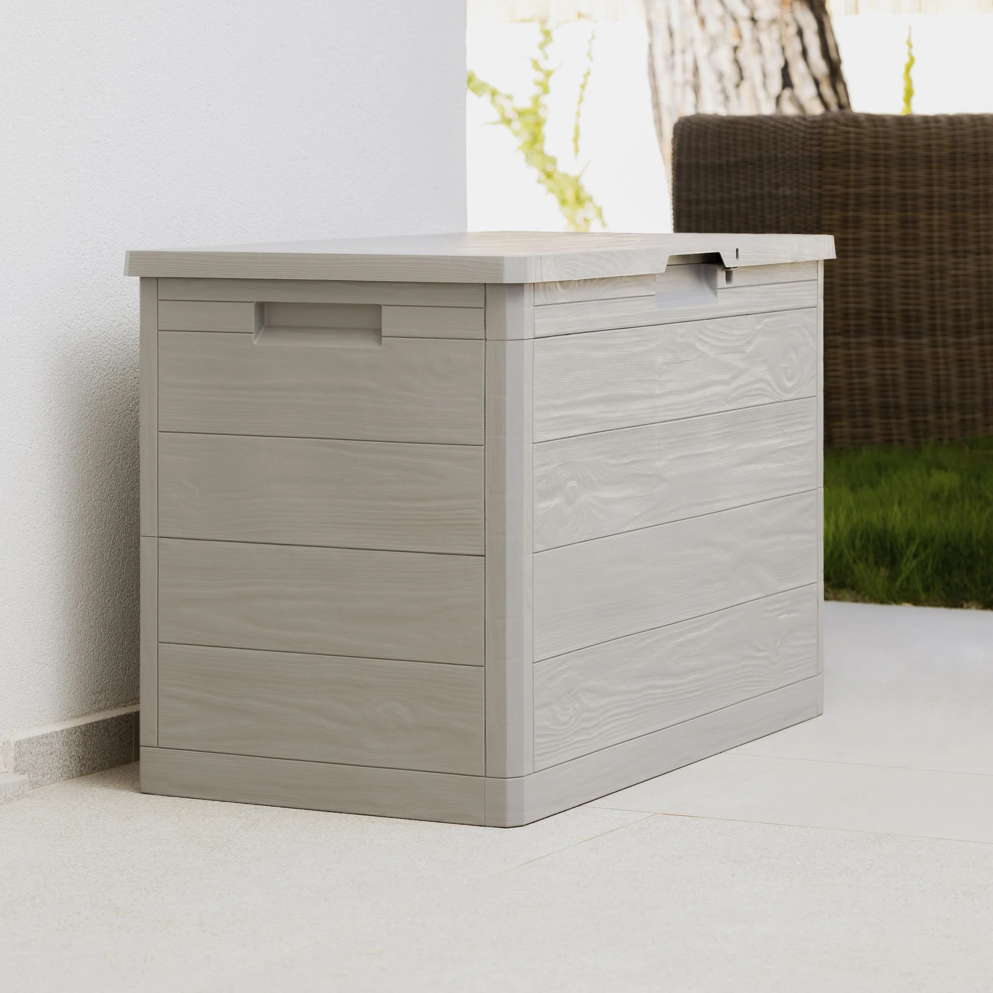 Toomax Multibox Woody's Baúl herramientas 160 L 77,5x44,5x52,7 cm plástico resistente UV gris pardo