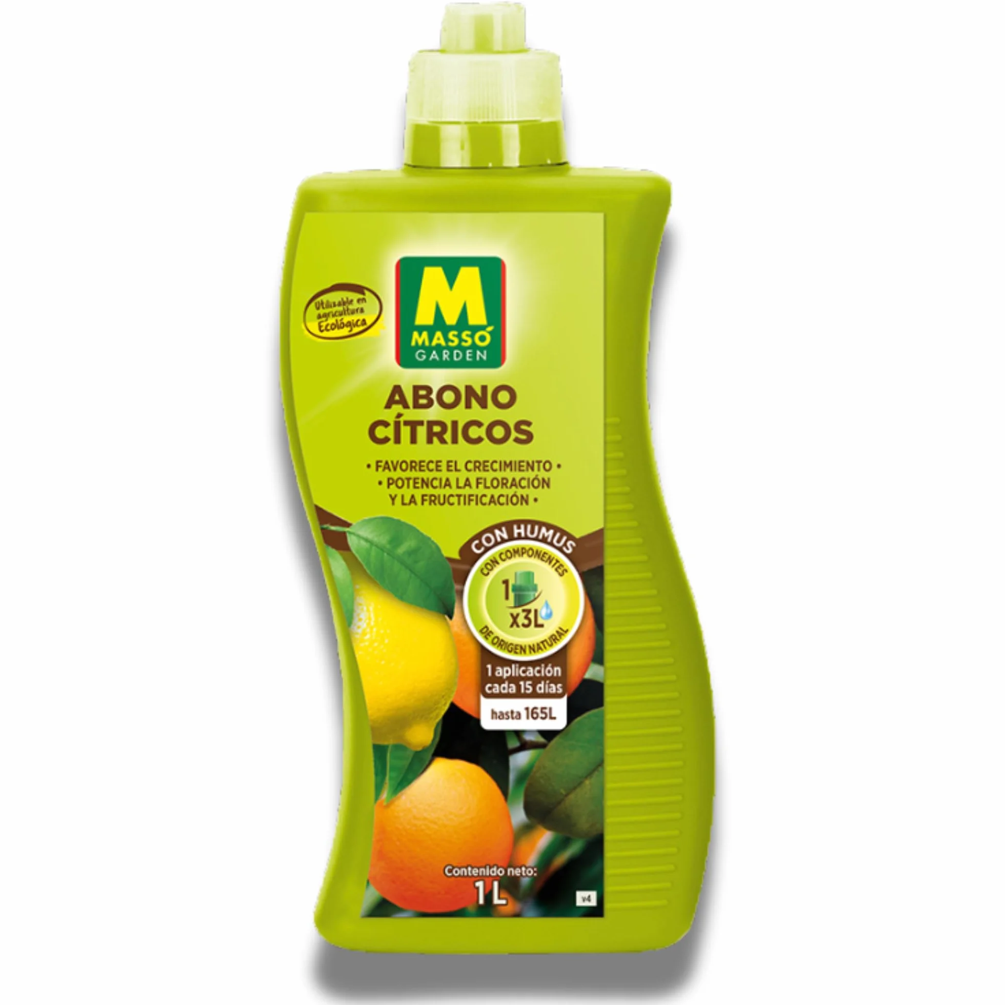 Abono Líquido para Cítricos Eco 1L | Fertilizante Ecológico con Humus para Floración y Frutos