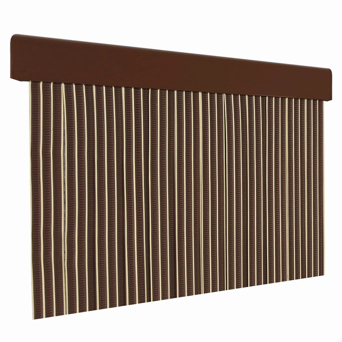Cortina Plana PVC Puerta Exterior Interior Libre Insectos 210x90CM Marron P18