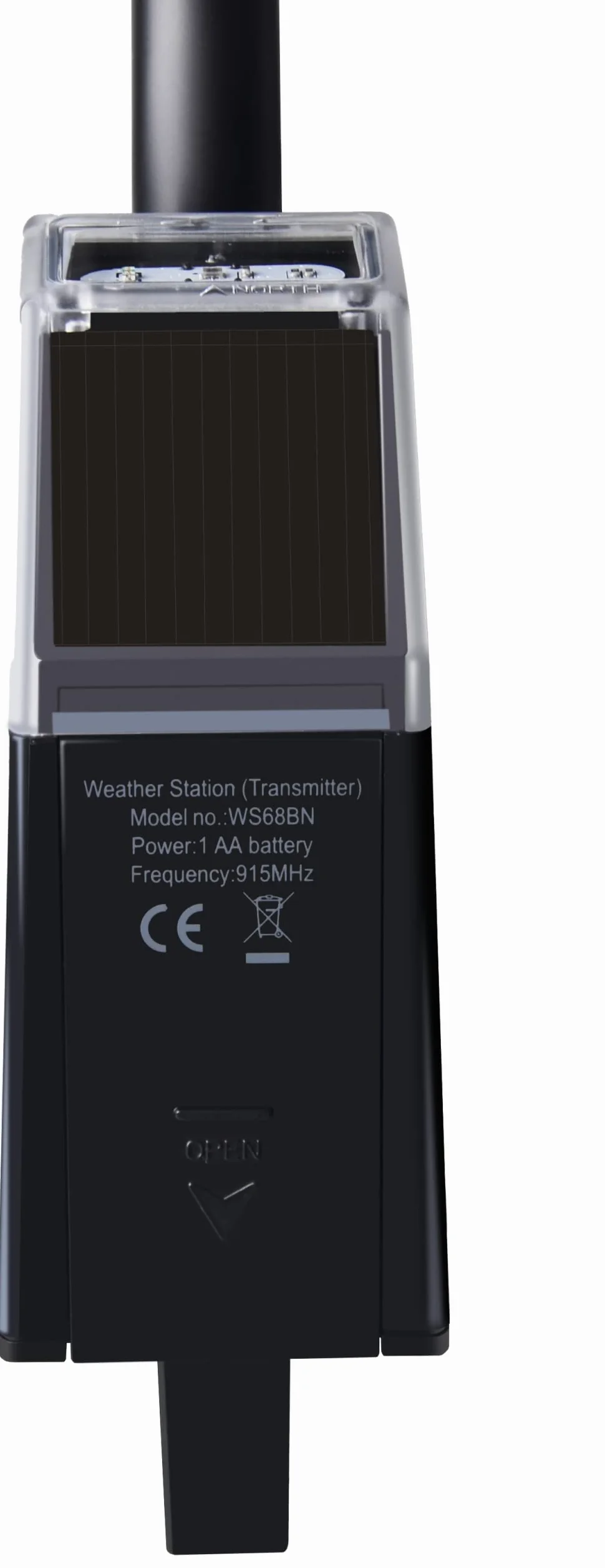 Ecowitt WS68 Anemómetro Inalámbrico Sensor de Velocidad y Dirección del Viento Solar