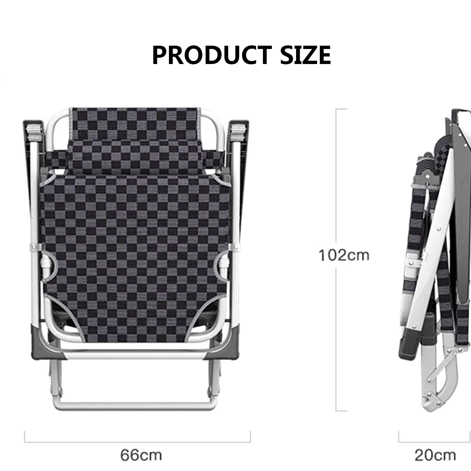 Silla Tumbona Plegable, Silla Gravedad Cero Sillón De Playa, Silla Tumbona Plegable Reclinable, Hamaca para Exterior Camping
