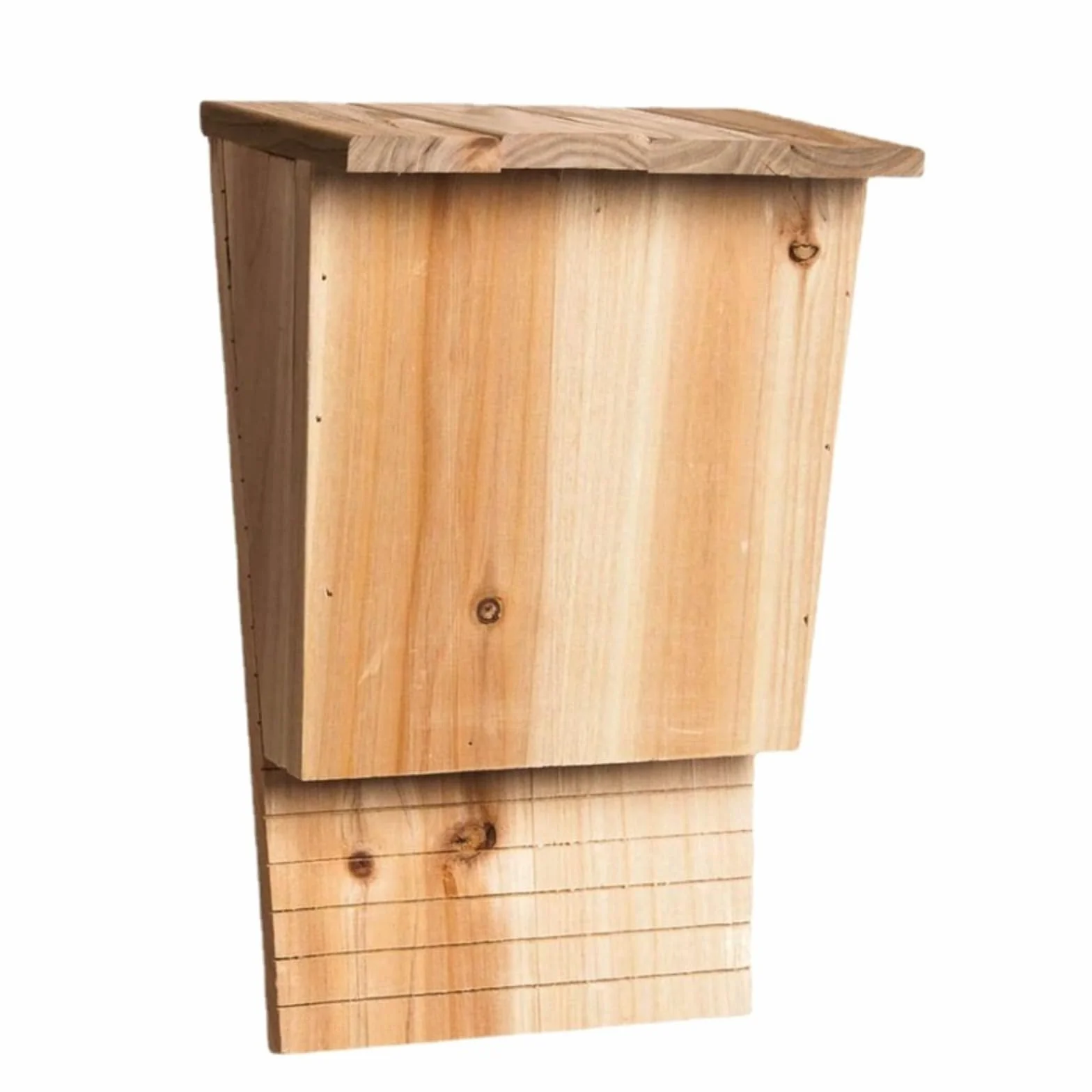 Casas de murciélago de Madera para Exteriores, Gran Caja de murciélagos Pesada, Refugio De Madera Maciza Casa Grande para Murciélagos con Techo Soportes De Protección Natural