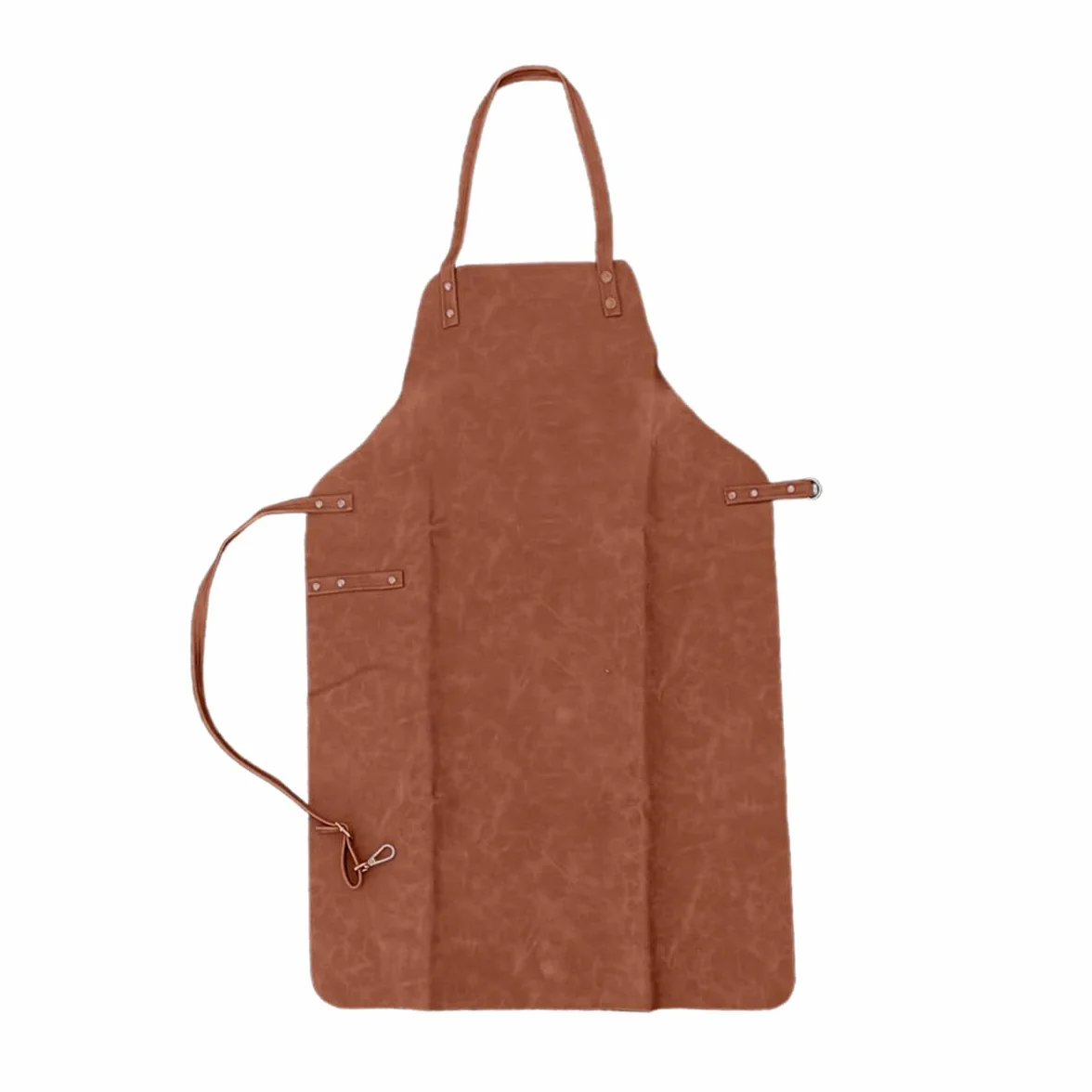 Delantal de barbacoa de piel vintage en color cuero | Protección para barbacoa y cocina