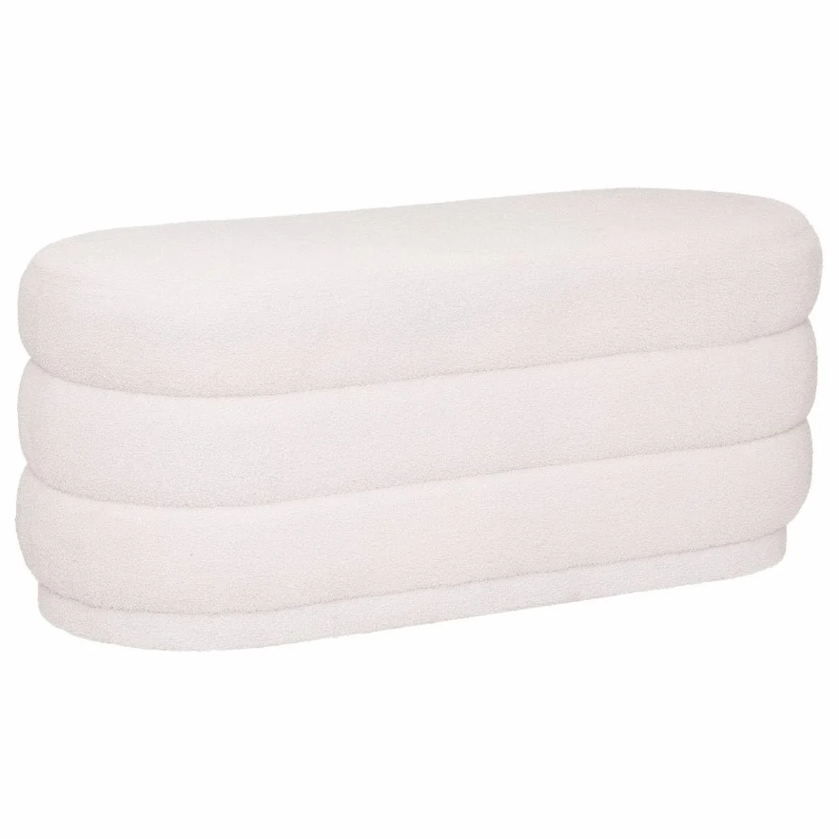 ATMOSPHERA CREATEUR D'INTERIEUR Banco sinan Blanco Rizado 100x40cm