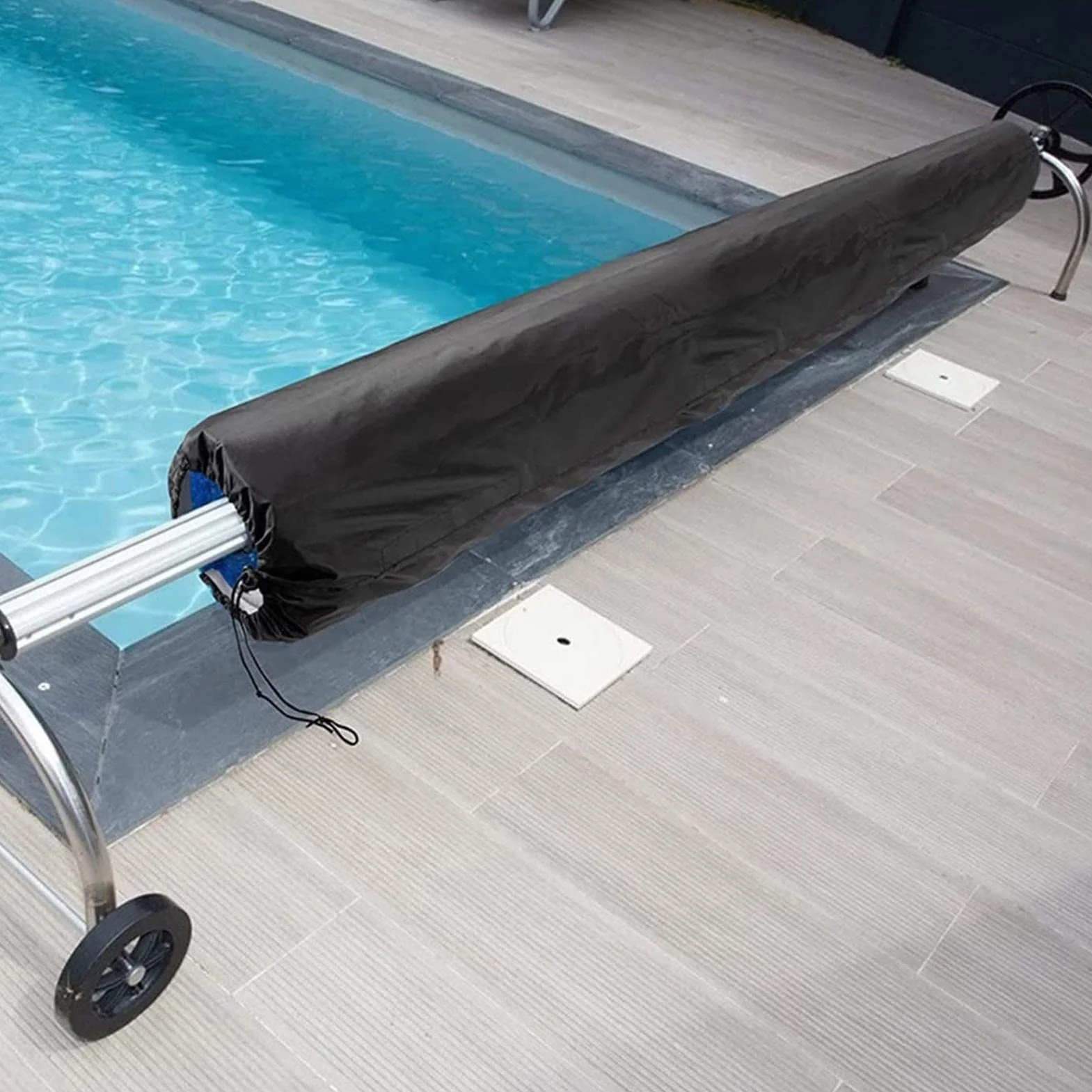 Carrete Solar para Piscina, Manta Solar, Cubierta Protectora Impermeable