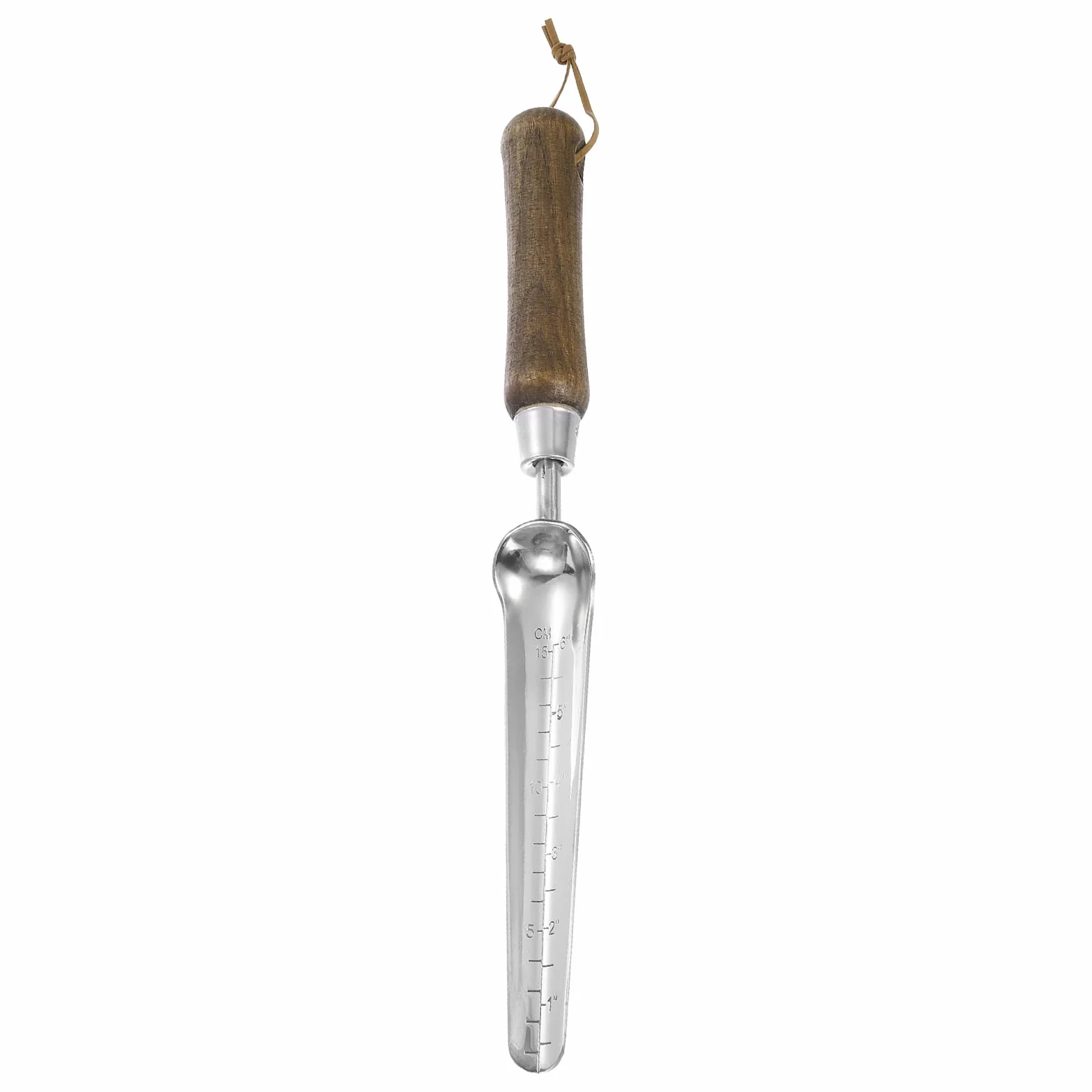 HARFINGTON Seeding Widger - Pala de mano de jardín de acero inoxidable de 13.6 x 1.26 pulgadas con mango de madera larga y estrecha para plantar y excavar malezas
