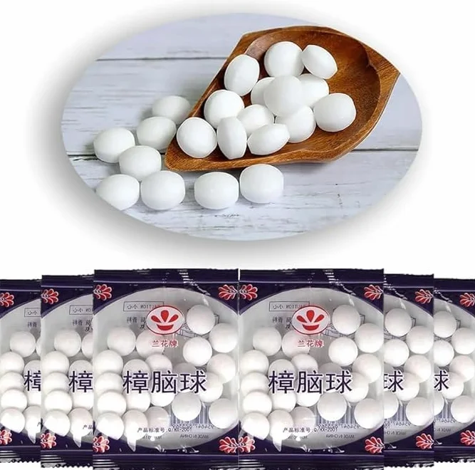 Genérico 500pcs Prevenir Mites, Bola de Polillas Vintage, Bola Anti Insectos, Bola Natural Anti Mites, Molde de Armario y Perfume Desodorante de Inodoro Antiinsectos, Cuidado Hortícola