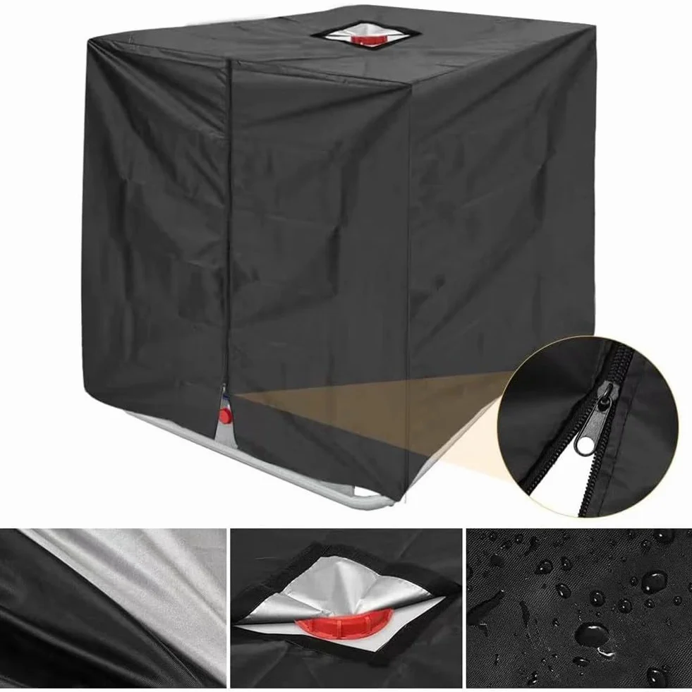 Cubierta para tanque de agua IBC 210D impermeable 600L 120x80x100