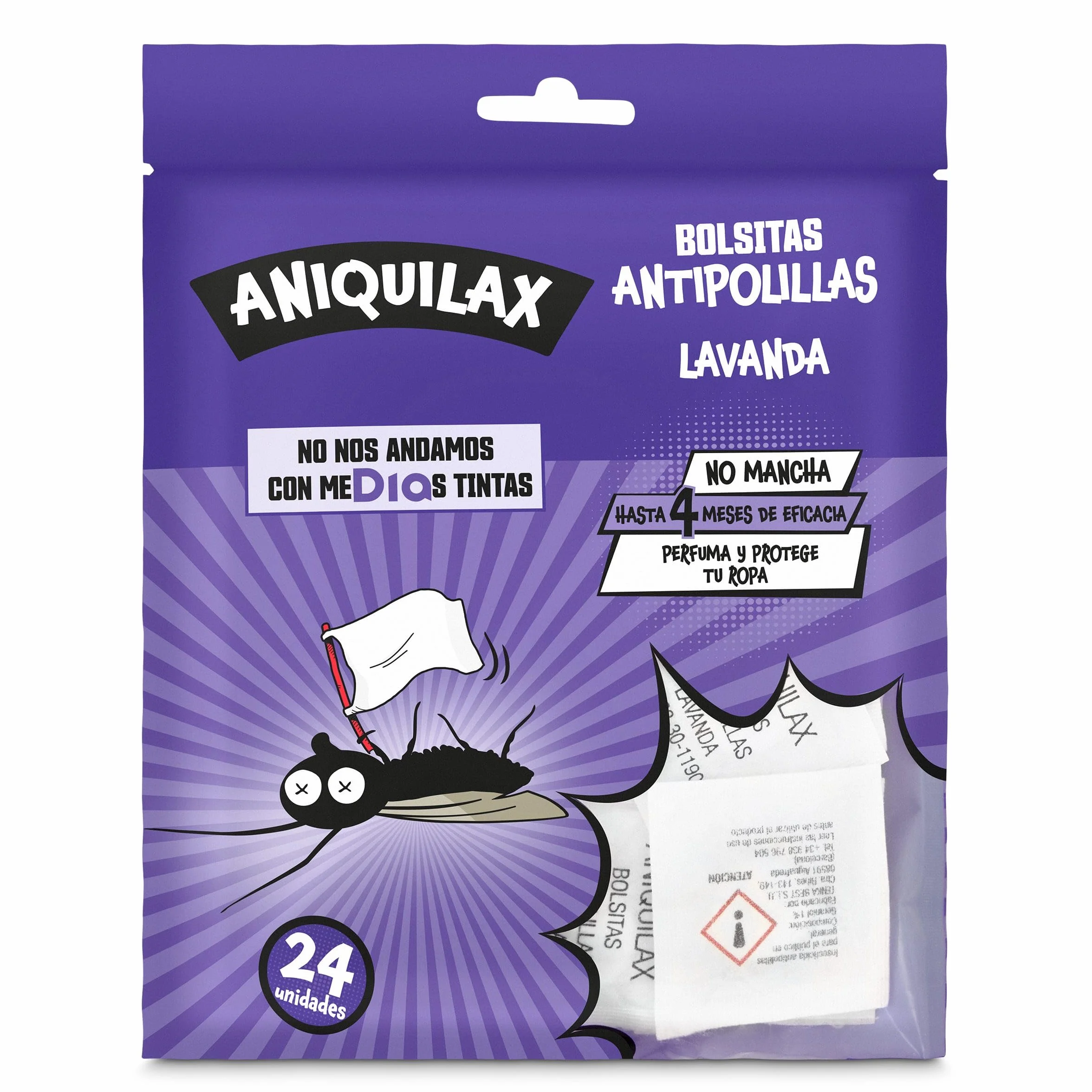 Dia Aniquilax Pastillas Antipolillas Lavanda, 24 Uds