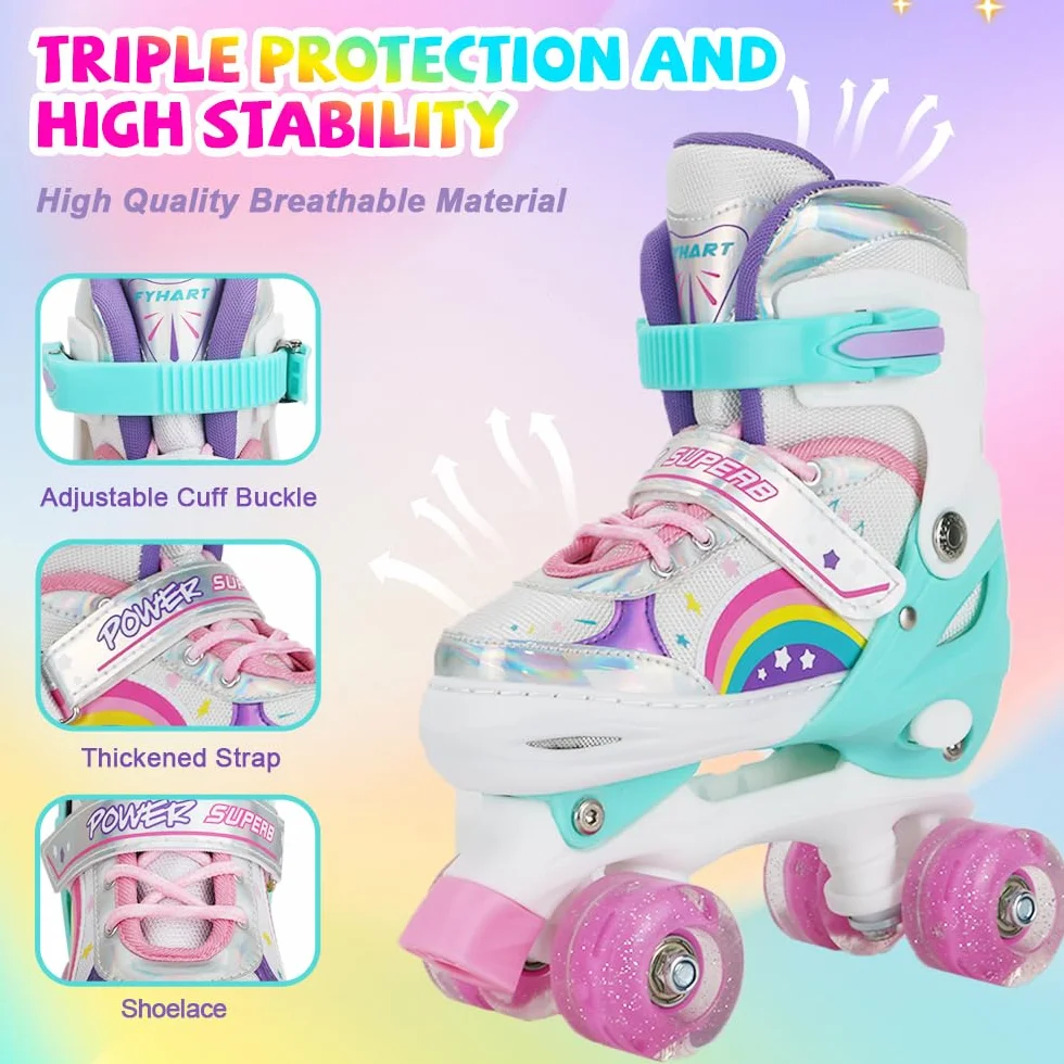 Patines en Línea para Niños con Ruedas Iluminadas 4 Ruedas
