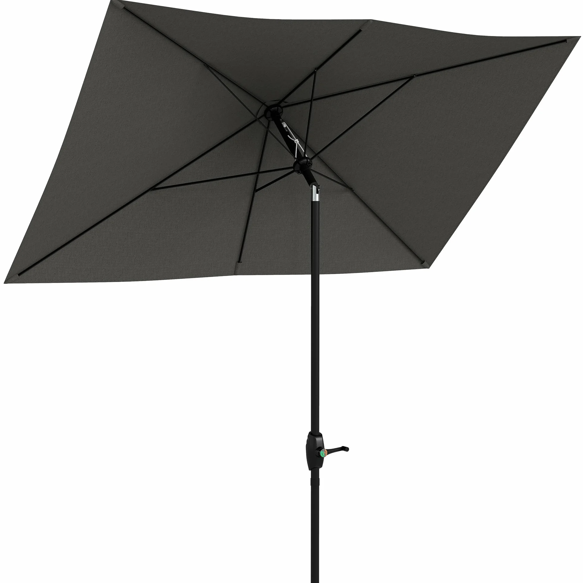 Outsunny Sombrilla Terraza Exterior 3x2 m M ástil Aluminio | Parasol de Terraza Exterior, Ángulo Ajustable, Protección UV 50+, Sombrilla para Jardín Patio