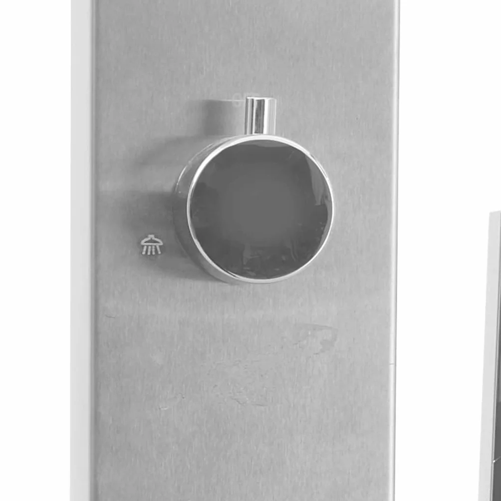 vidaXL Ducha Exterior Portátil Metal Acero Inoxidable Camping Jardín