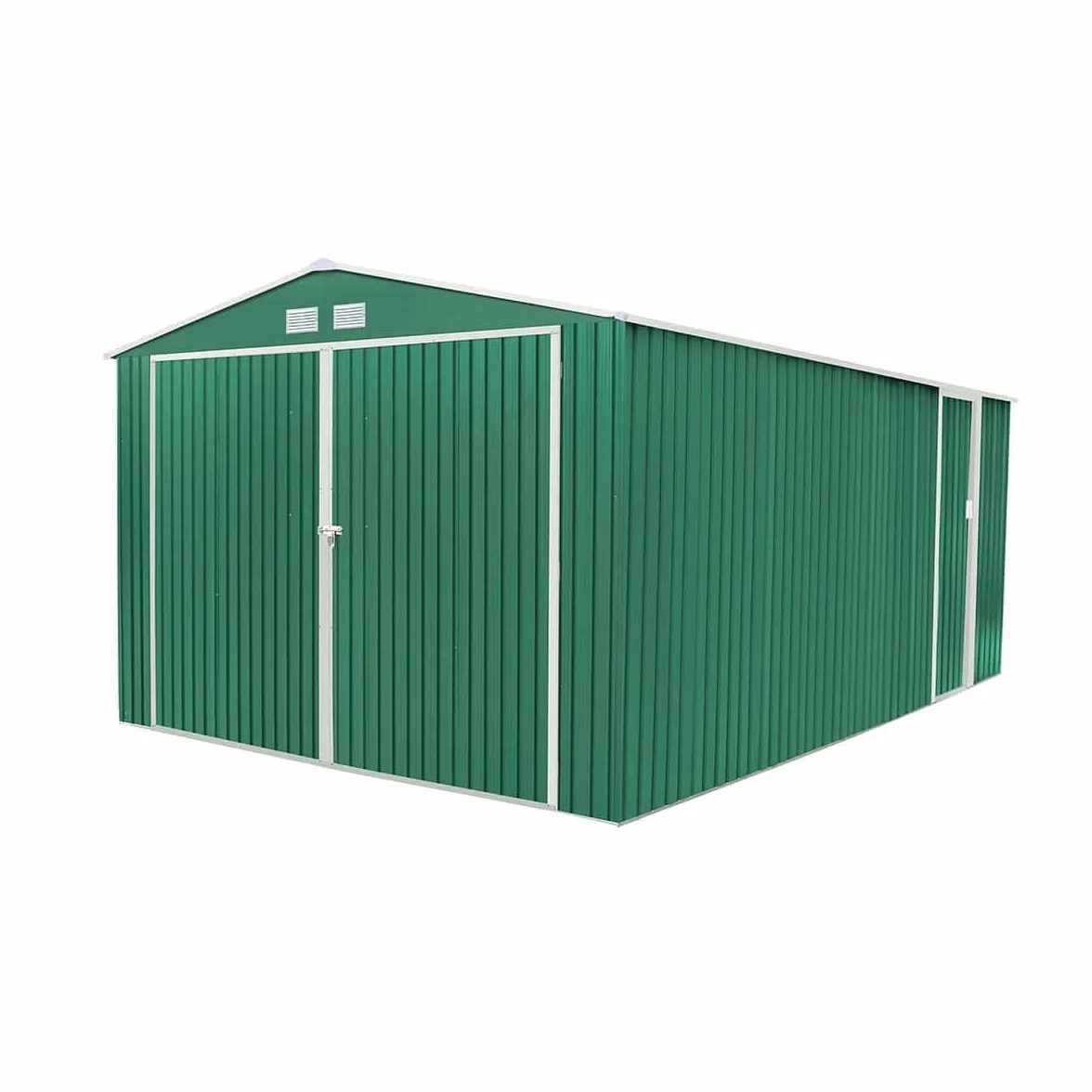 Garaje Metálico Oxford 20,5 m² Exterior 540x380x232 cm Verde