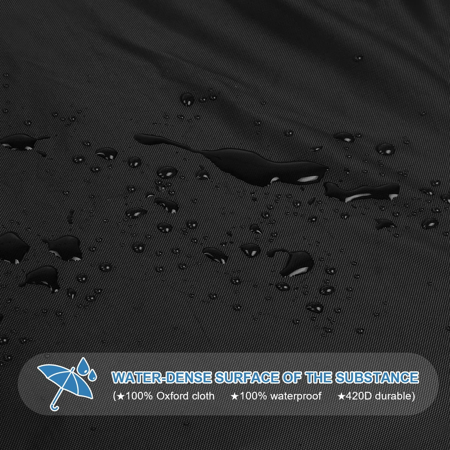 VANSHEIM Cubierta Depósito de Agua 120x80x100cm Impermeable Anti UV Cremallera