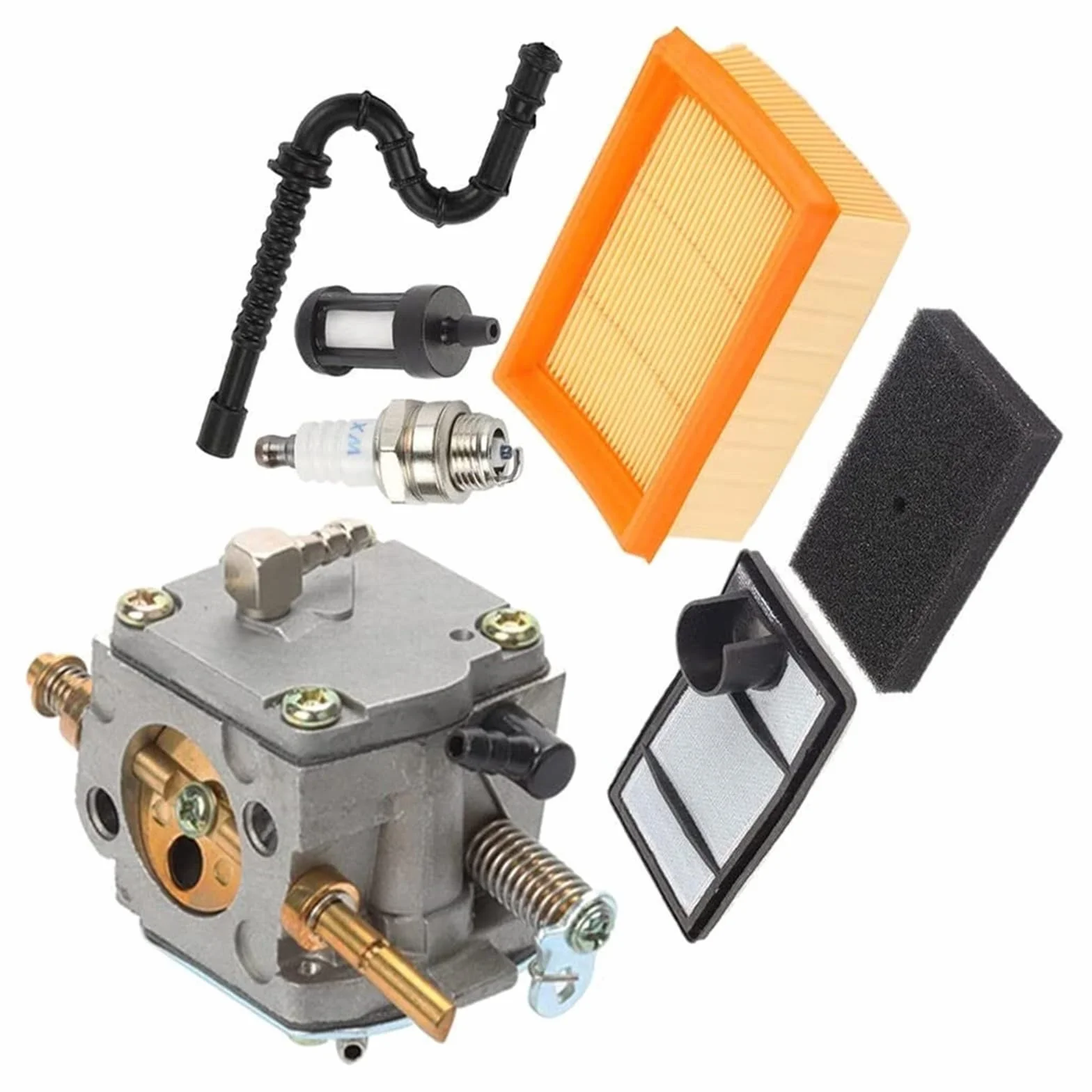 1 Juego de accesorios de filtro de aire for carburador, motosierras, sierras de corte for Stihl TS400, filtro de combustible, filtro interno de línea de combustible