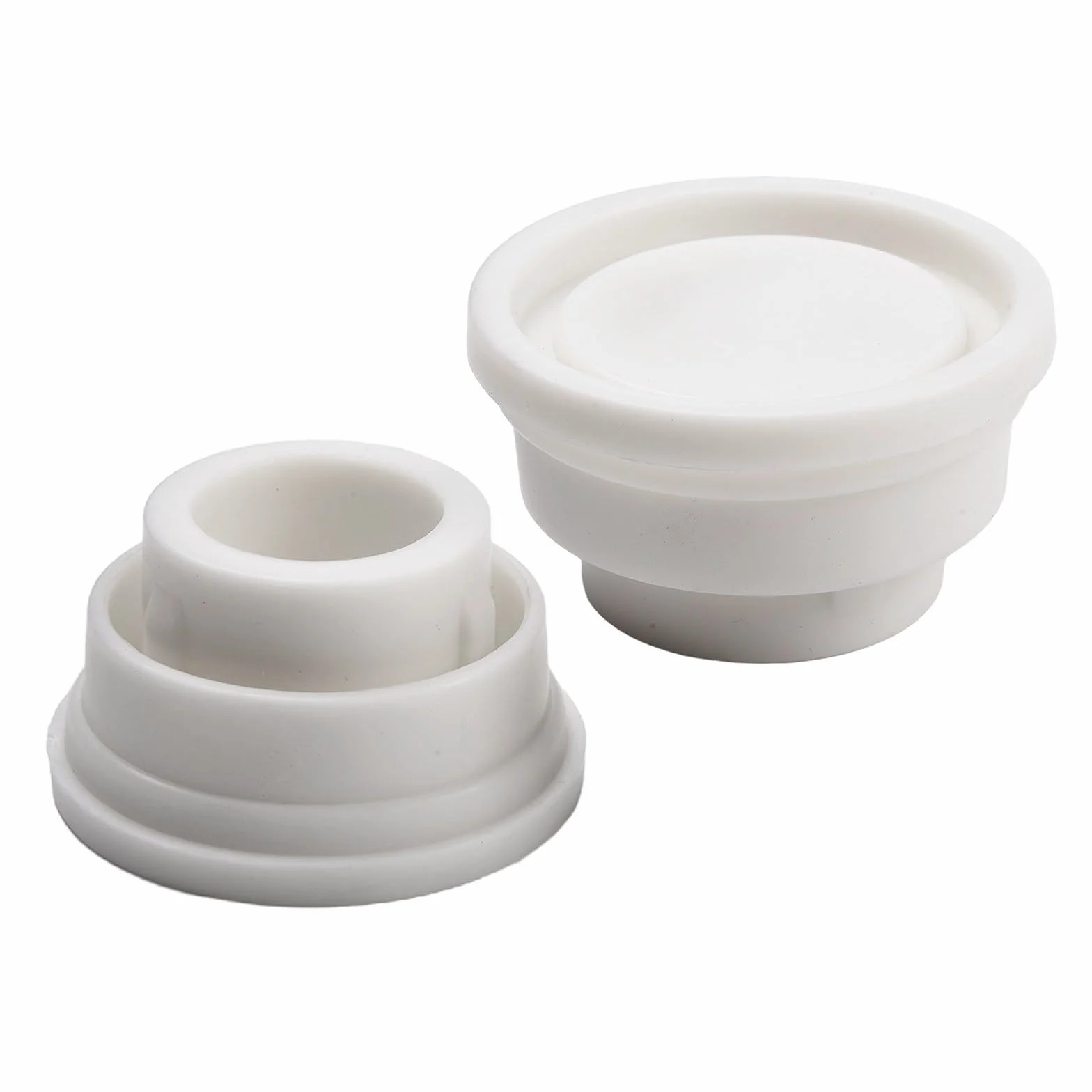 Escalera de goma para piscina 2 unidades tapón protección 1.5 pulgadas blanco 40 mm
