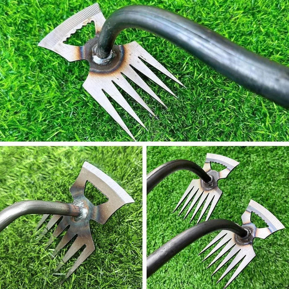 Anyingkai 2 Piezas Extractor de Malas Hierbas Manual, Desmalezar para Jardín, Herramienta Largo