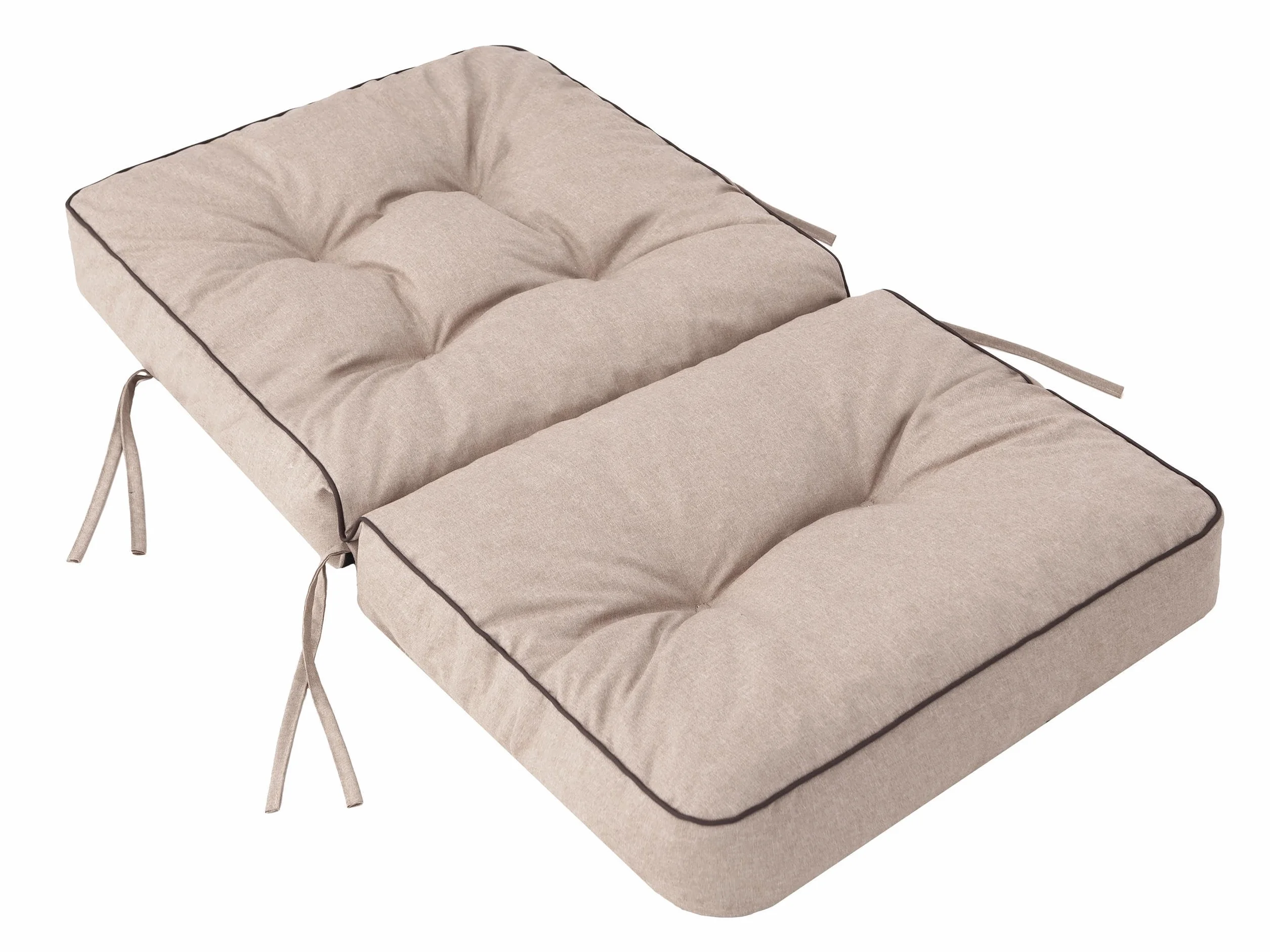 Cojín para Banco de Jardín Impermeable 150 cm (3x50) Beige