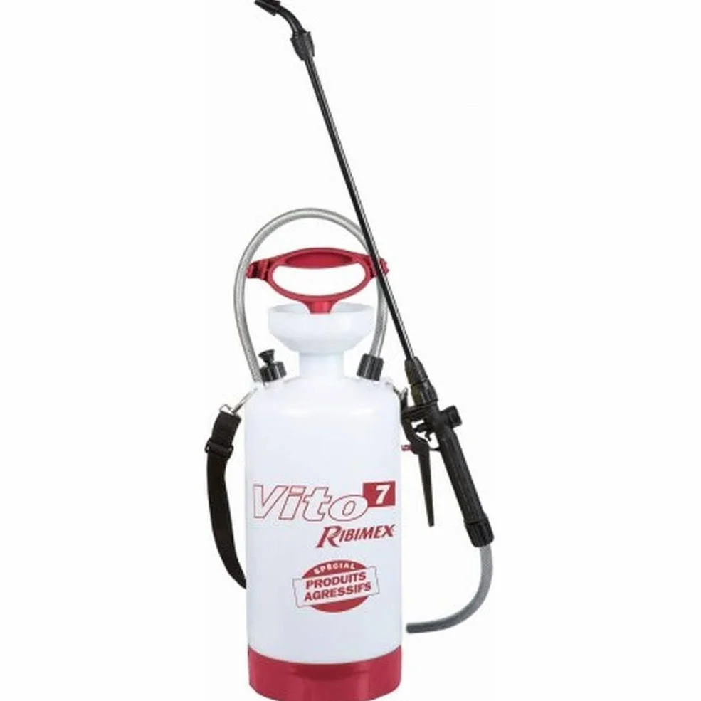 Pulverizador 7L de presión preliminar, agresivo y eficiente, ideal para tratamientos de plantas - D-Work