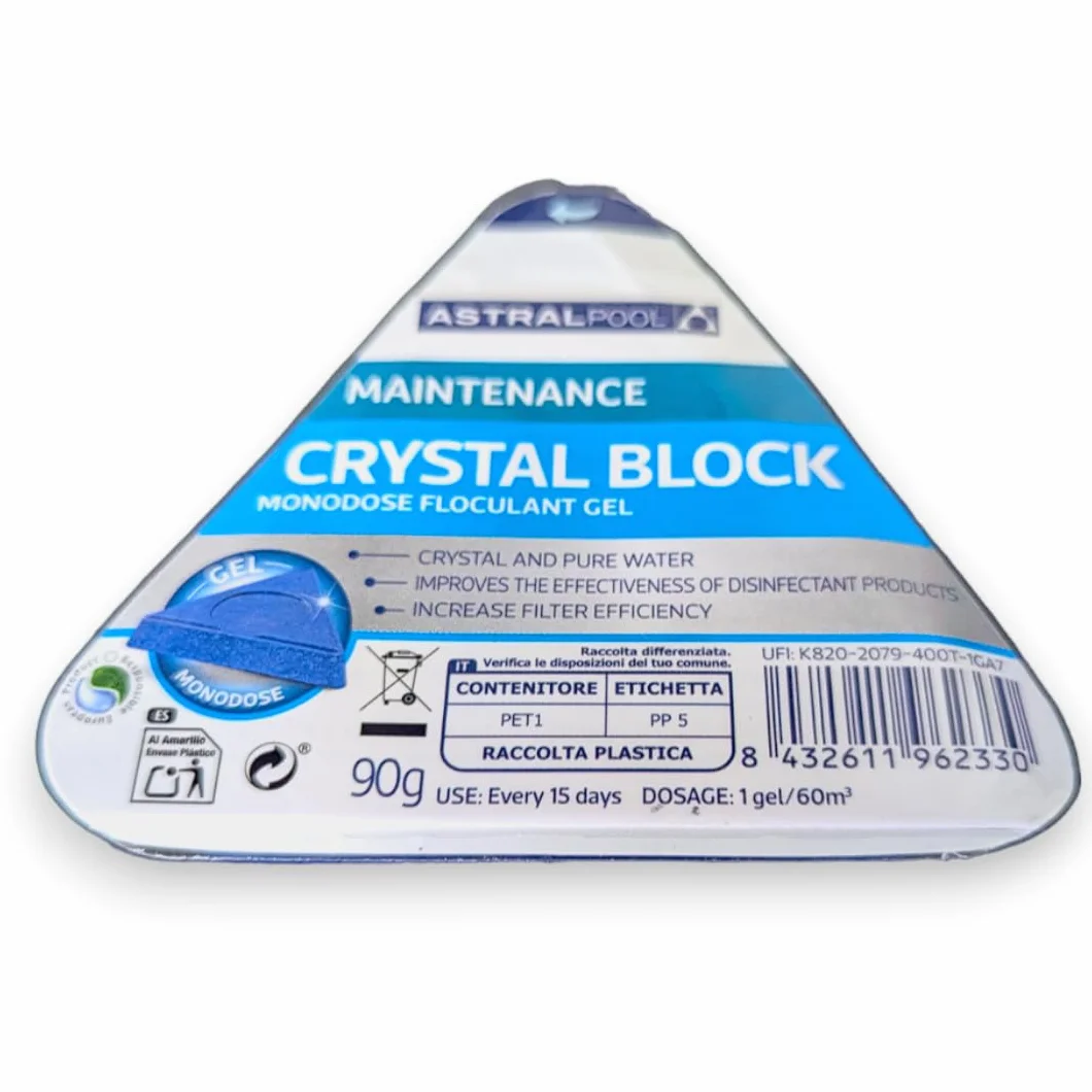 Crystal Block Astralpool Floculante en Gel Pack 5uds