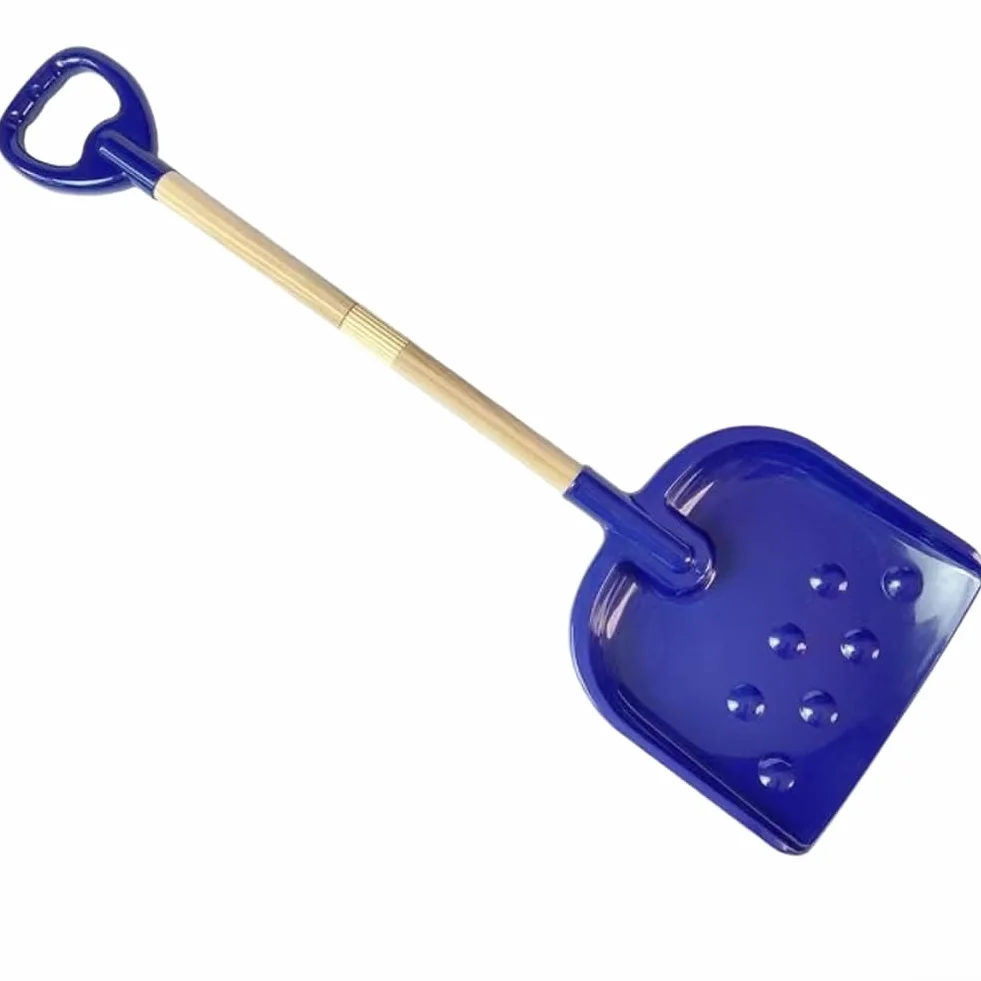Pala de nieve para niños, pala de mango de madera, herramienta de longitud ajustable, equipo de invierno para niños, pala de plástico ligera, equipo de juego al aire libre, excavación de