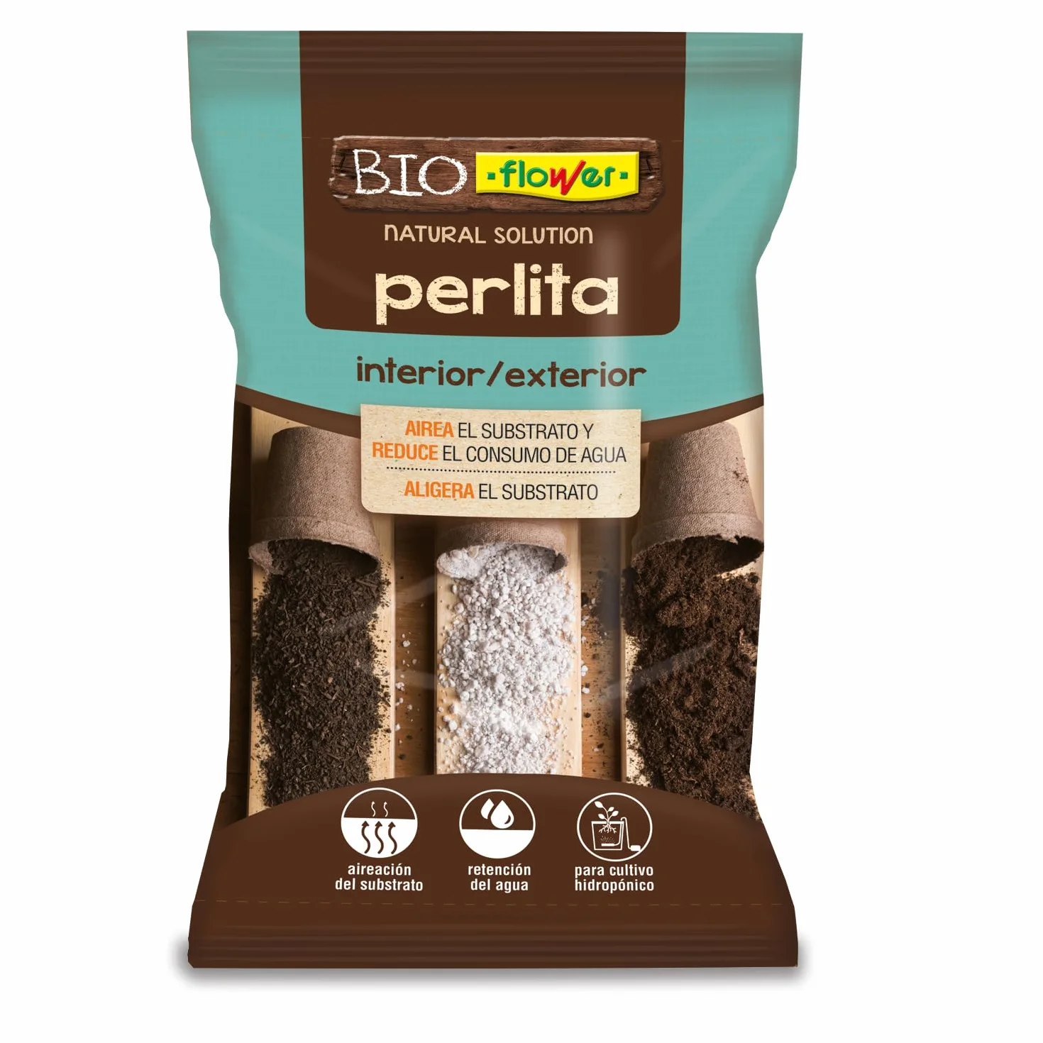 Perlita 5 L para Jardinería Drenaje Aireación Macetas Hidropónica