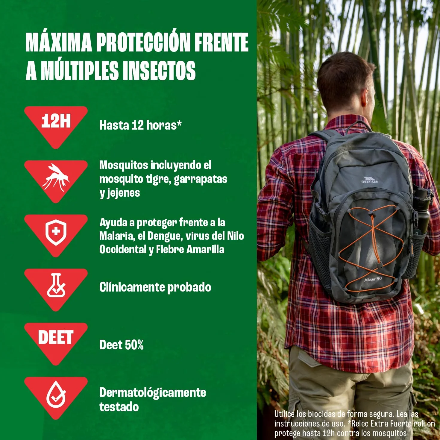 Relec Extra Fuerte Spray Antimosquitos 125ml Repelente Mosquitos Tigre Protección Picaduras