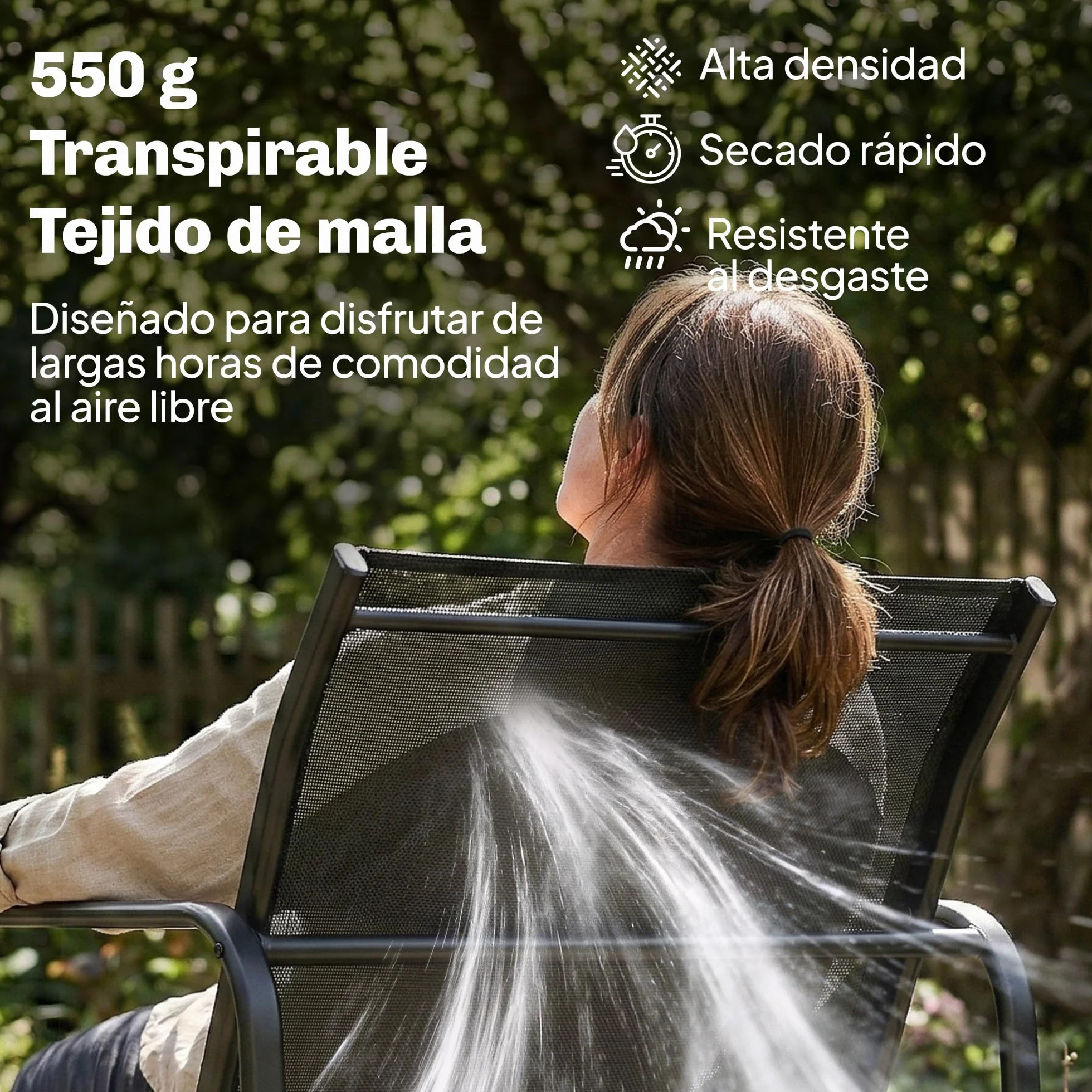 Outsunny Conjunto Jardín Exterior 4 Piezas Sofá 2 Plazas Sillones Mesa Vidrio Templado Textilene Acero Gris Oscuro