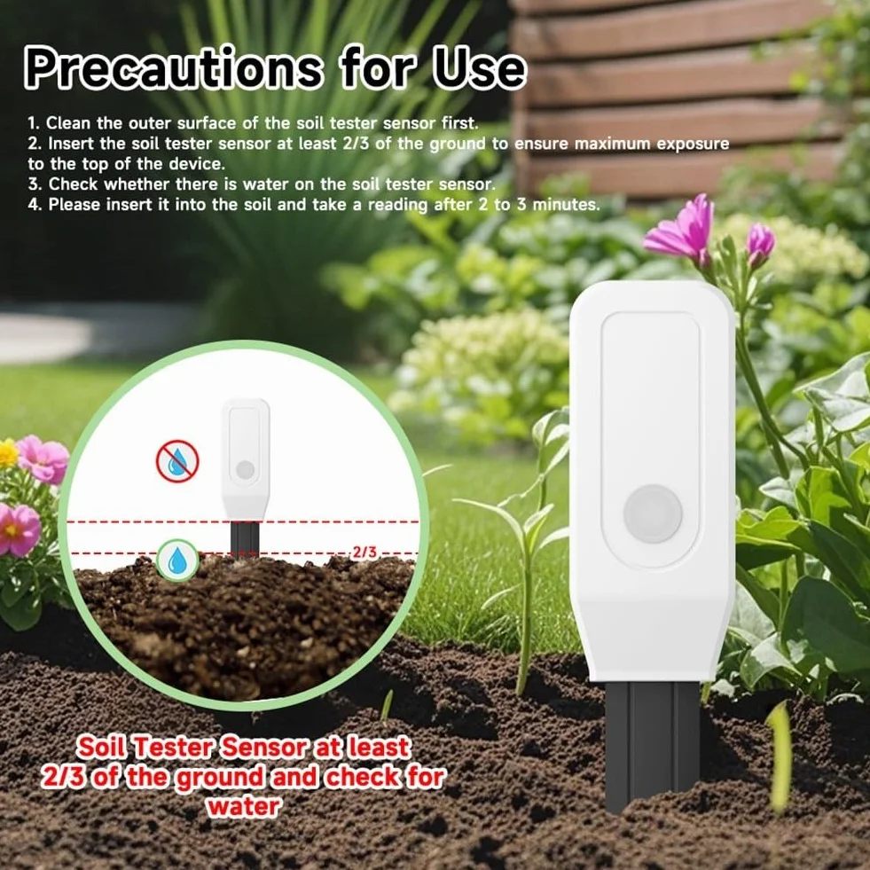 Smart SOILs Sensor de humedad Tuya monitor inalámbrico riego plantas detección temperatura medidor humedad jardín interior exterior Zigbee