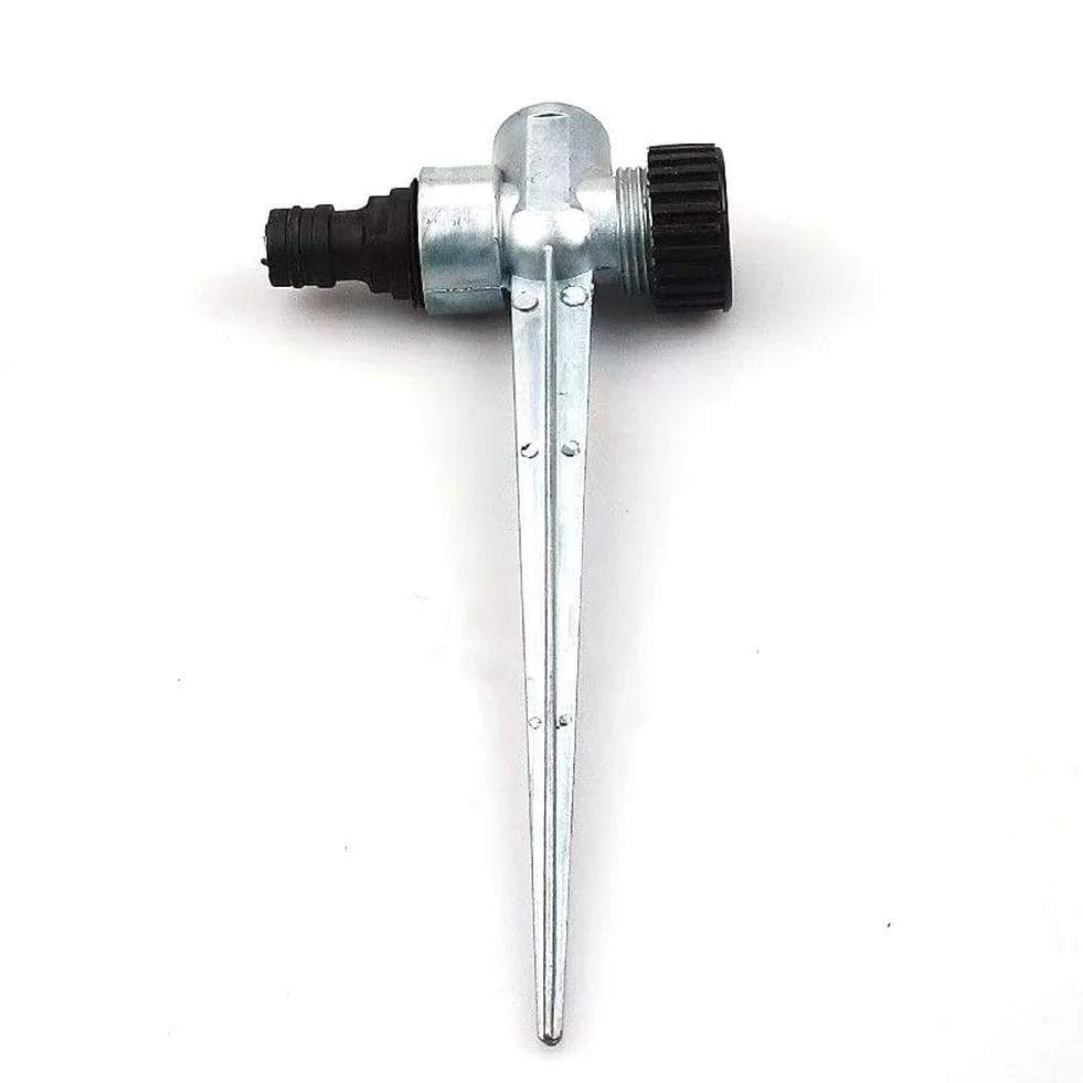 Cabeza de rociador de plástico y aleación Ajustable 0-360 Grados Riegador de riego para Suministros de riego Legal de jardín 1/2" Alloy Ground Insert All Metal 5 Piezas