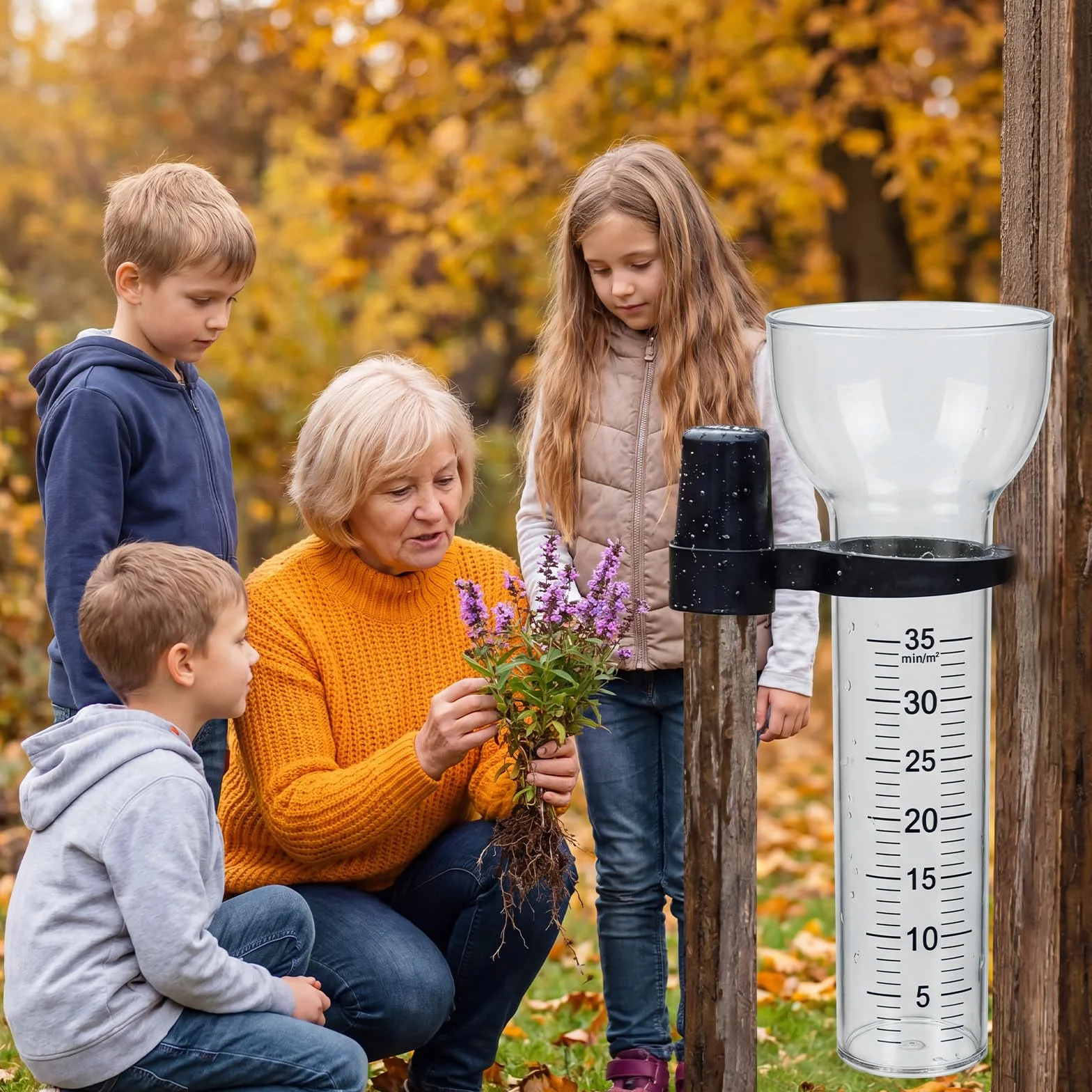Pluviómetros Resistentes a Las Heladas, Medidor de Precipitación de 35 mm, para Jardines Exteriores