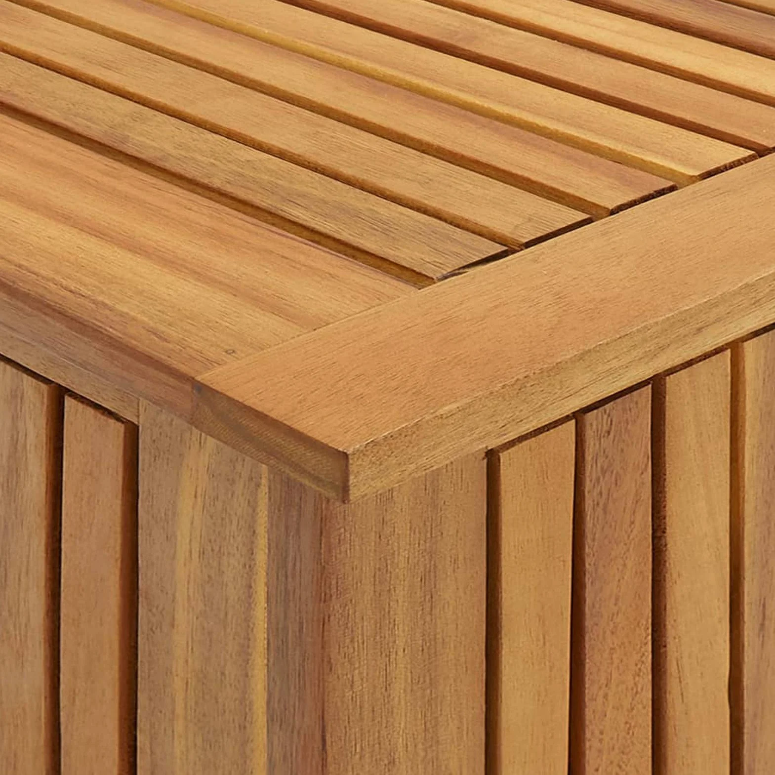 Tidyard Caja de Almacenamiento de Madera para Jardín con Banco Exterior
