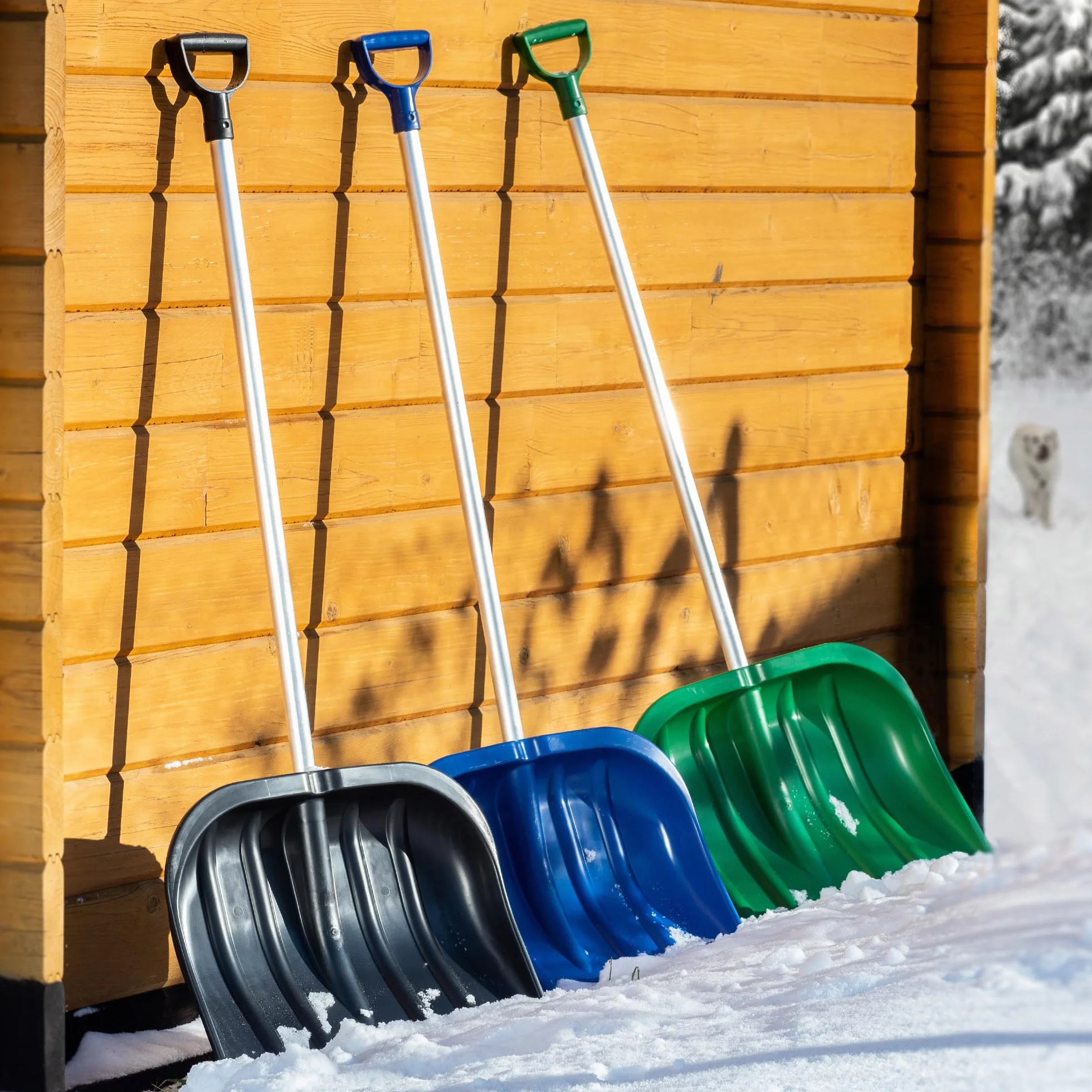 KADAX Pala quitanieves 49 cm hoja de plástico ergonómica