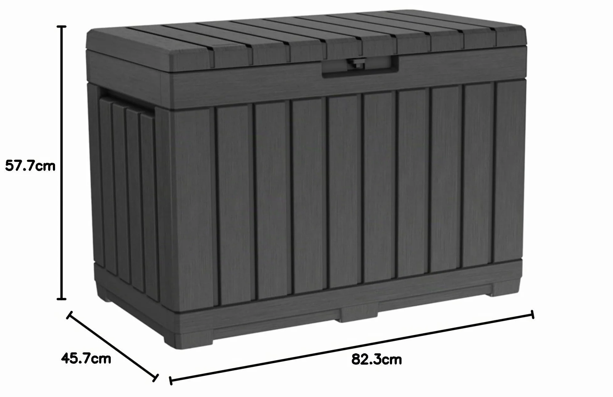 Keter Kentwood Storage Box 190L 82,3 x 45,7 x 57,7 cm Grafito