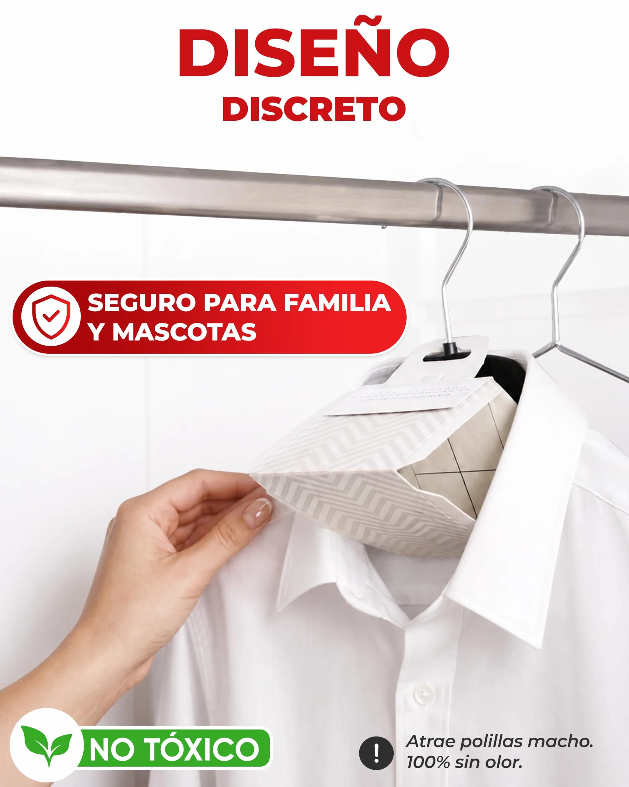 PIC Trampa para polillas de la Ropa - Protección para Armario