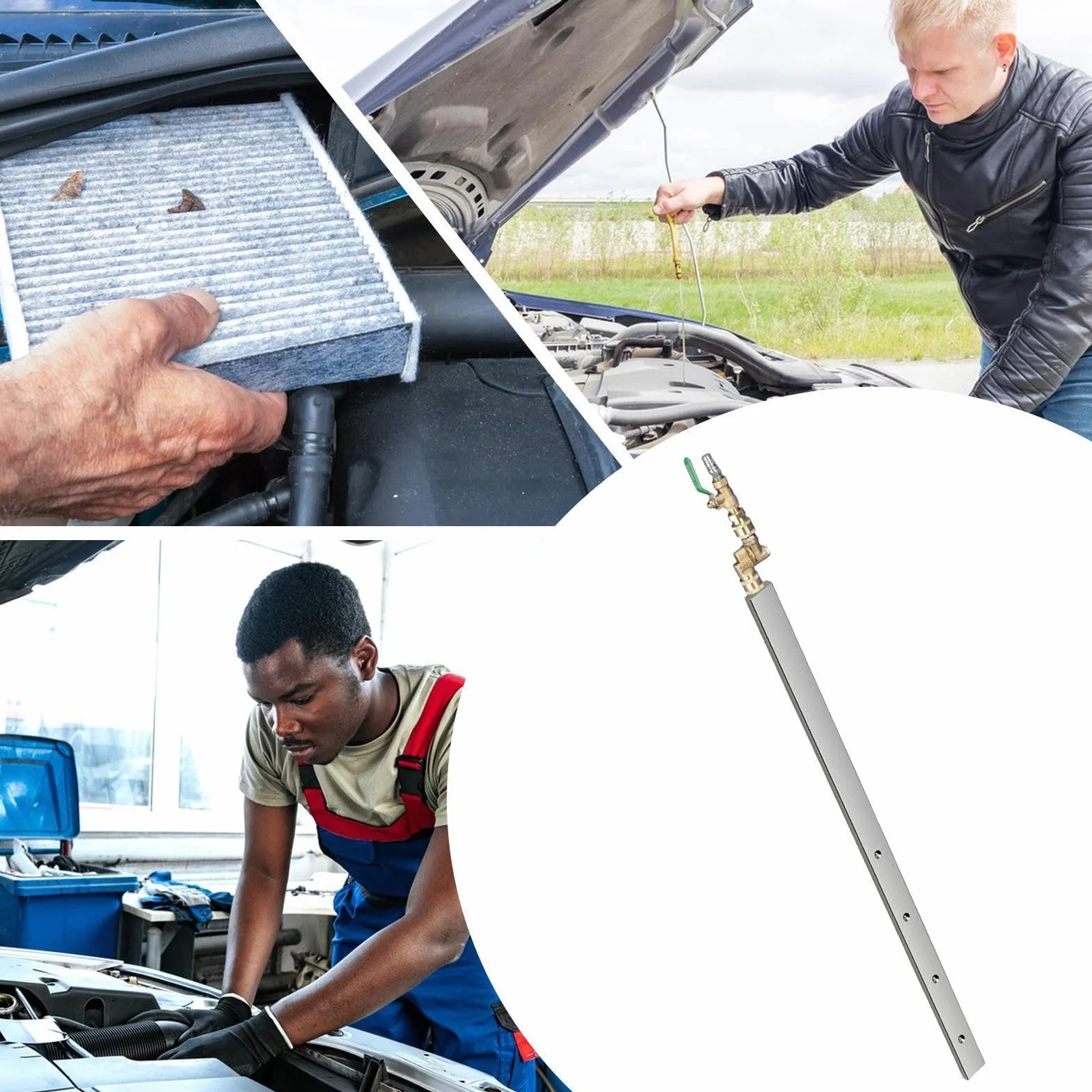 Herramientas Limpieza Coches Presión, Lavado, Agua, Tanque, | Varilla Limpiadora Radiador Para Coche Autocaravana Hogar Electrodomésticos Refrigeración Condensador