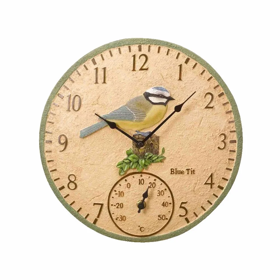 Smart Solar Reloj de pared Azul 30x30x5 cm