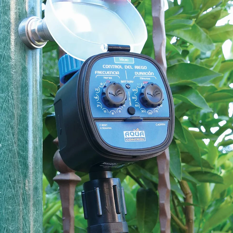 Aqua Control C4099N Programador de Riego para Jardín, 0 Bar, 10x10x16 cm