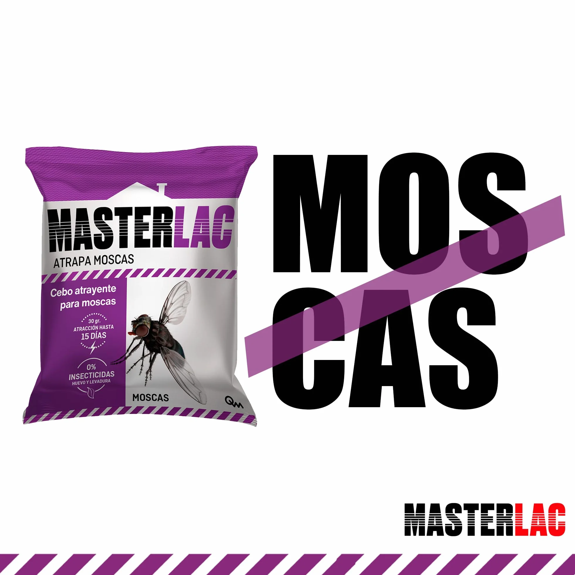 MASTERLAC Cebo Atrapamoscas 125 G 30 g Atracción 15 Días 0% Insecticidas