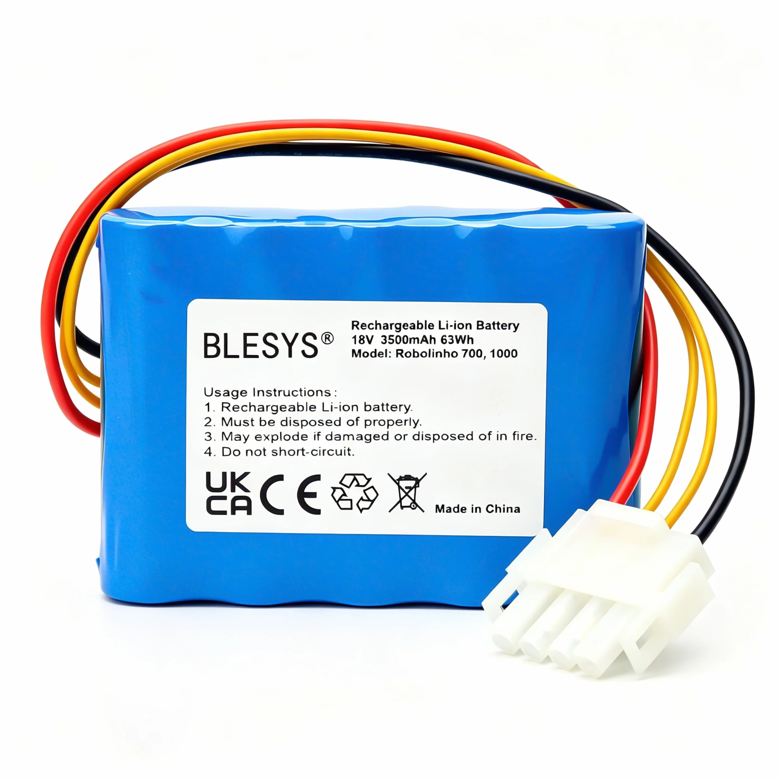 BLESYS Batería de repuesto para robot cortacésped, batería de iones de litio compatible con AL-KO Robolinho 100 110 1000 1100 repuesto para AL-KO 440629