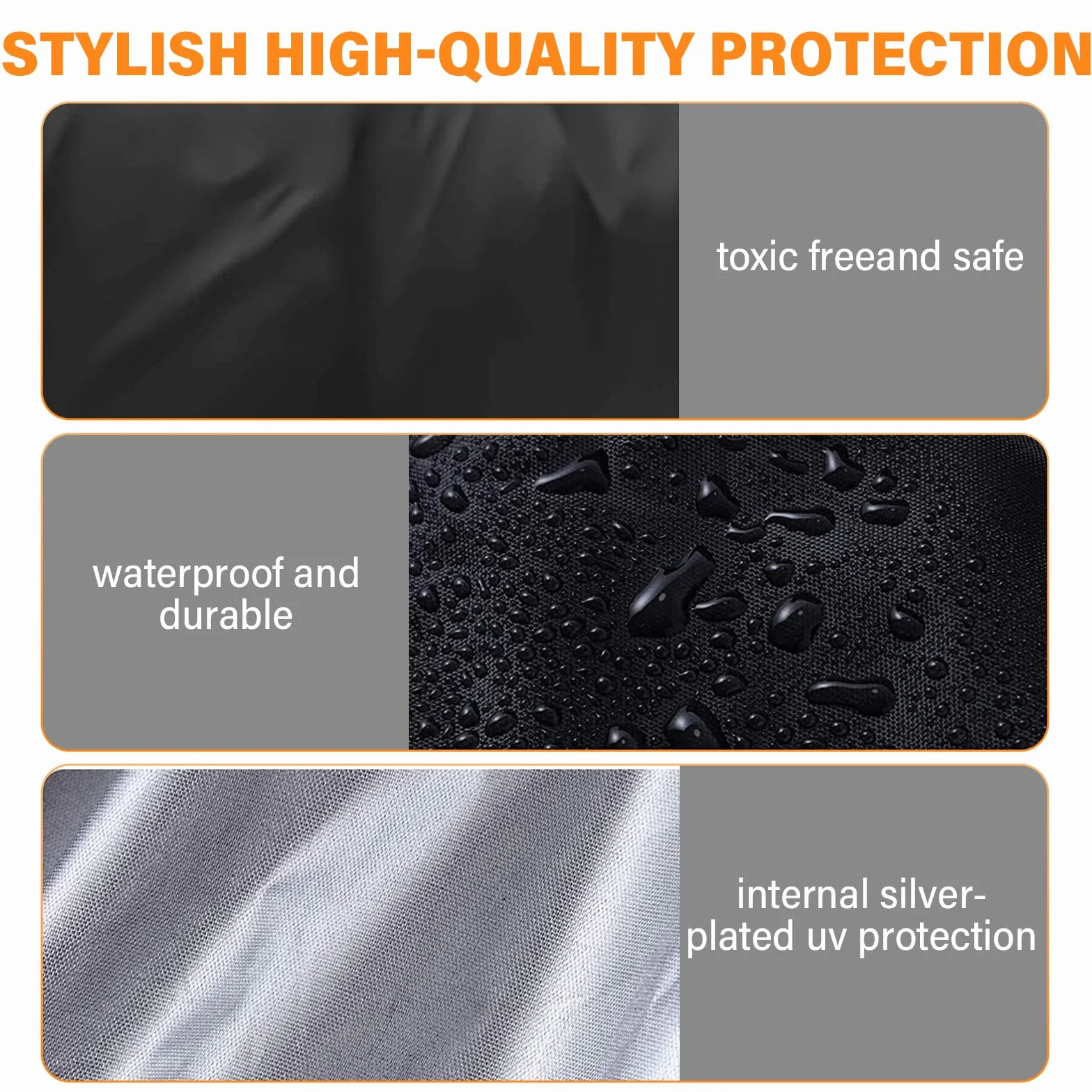 Bolsa de almacenamiento impermeable tela Oxford 210D funda protectora cojín jardín con asa