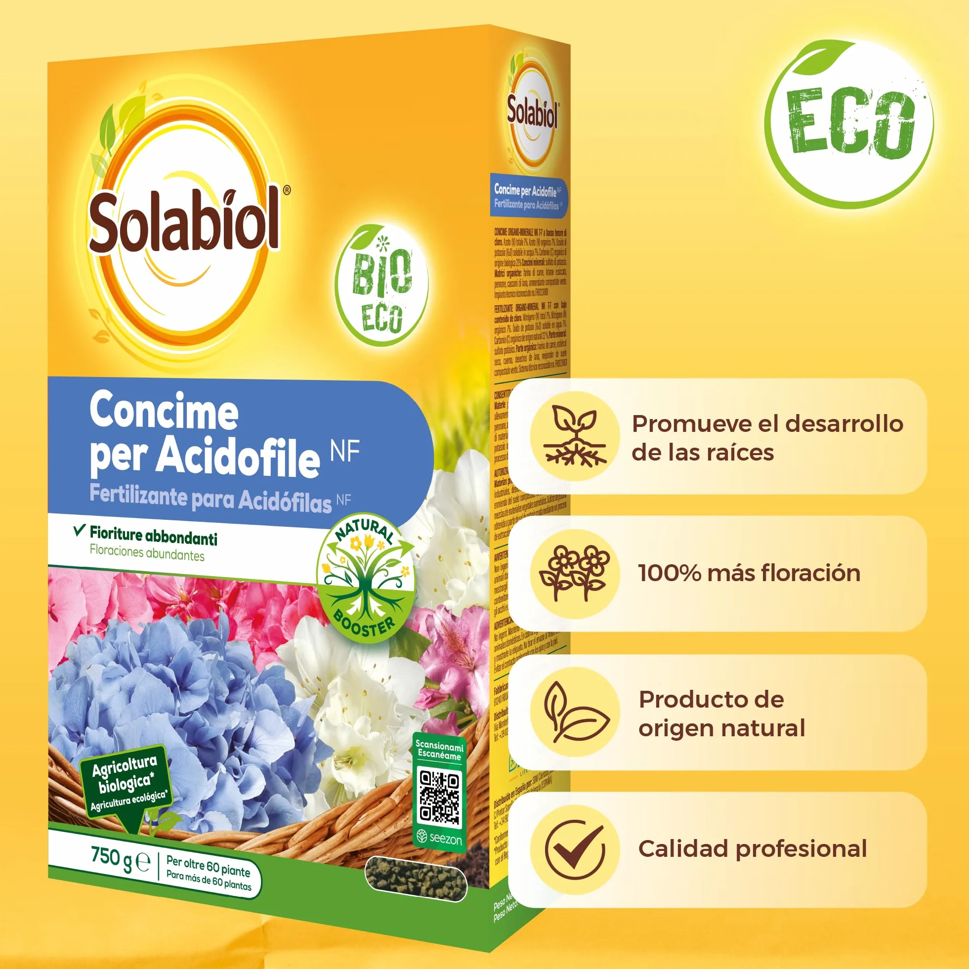 Solabiol Fertilizante cítricos 100% orgánicos con estimulador radicular