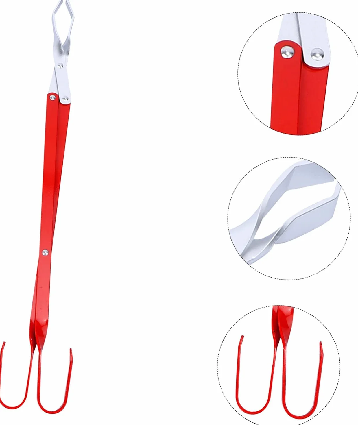 2 Pinzas para Asar, de Acero Inoxidable, para Barbacoa, con Cierre de Seguridad para Alimentos, para Cocina, Tijeras, alicates, Pinza para Pan y Barbacoa.