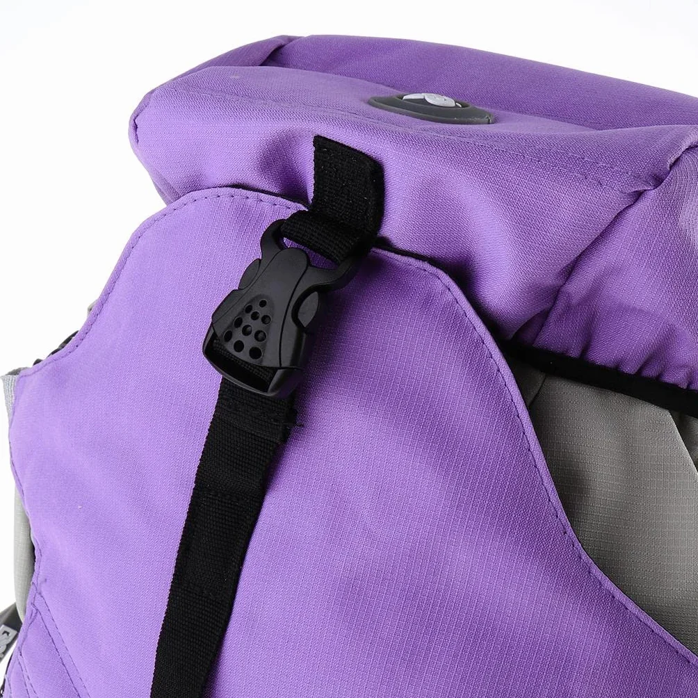 Perfk Mochila para Patines de Ruedas, Multibolsillos, Púrpura