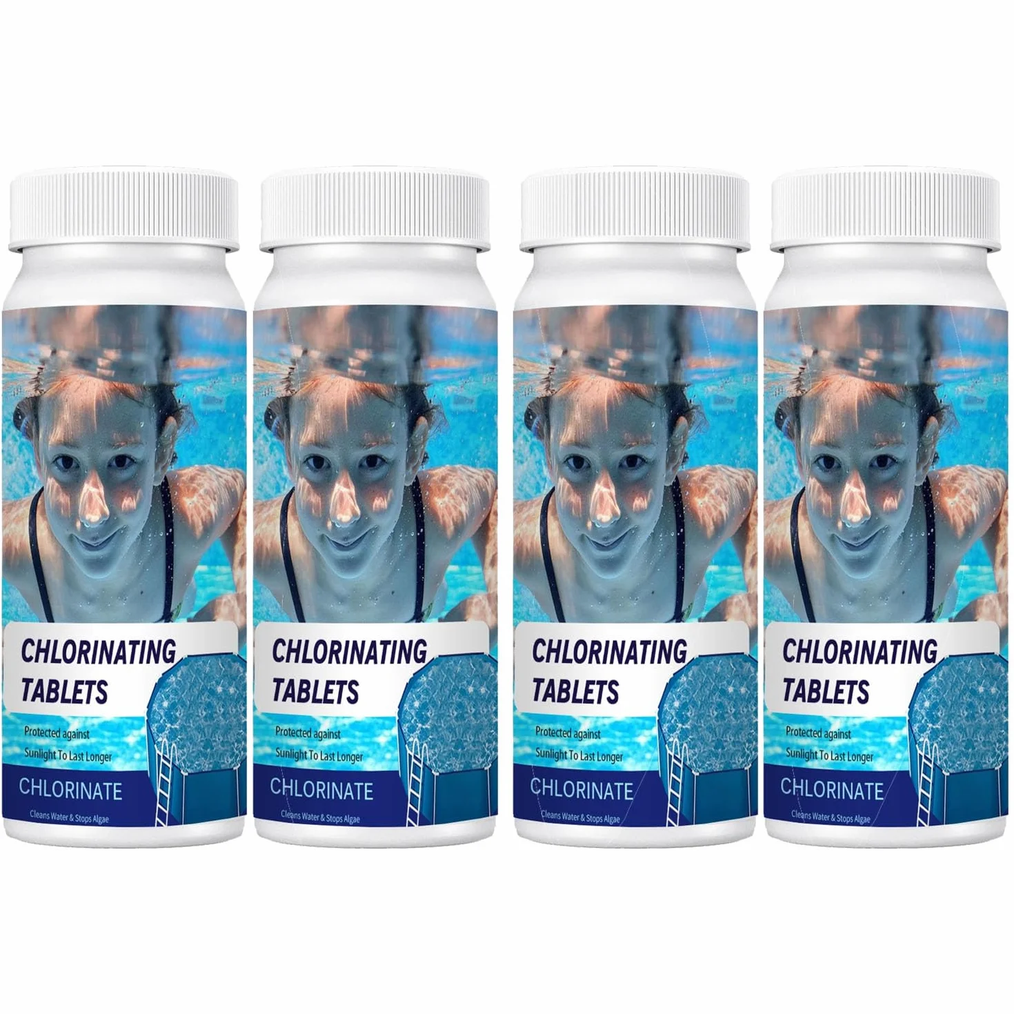 Pastillas para Limpiar Piscinas 400g para Piscinas Elevadas y Enterradas