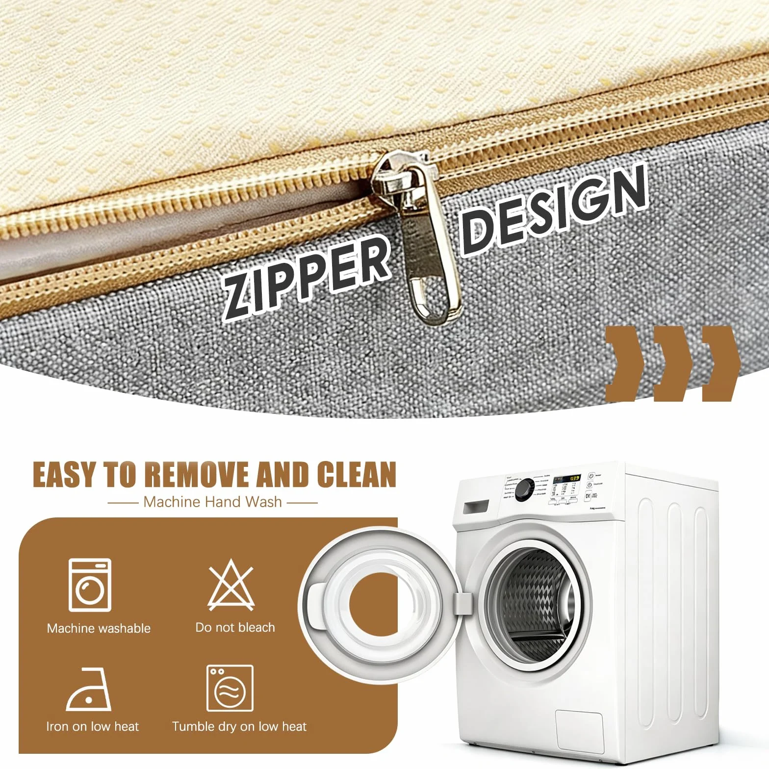 Cojines de Banco a Medida Espuma Alta Densidad Funda Desmontable Fondo Antideslizante Interior Exterior Chenille Grosor 5cm