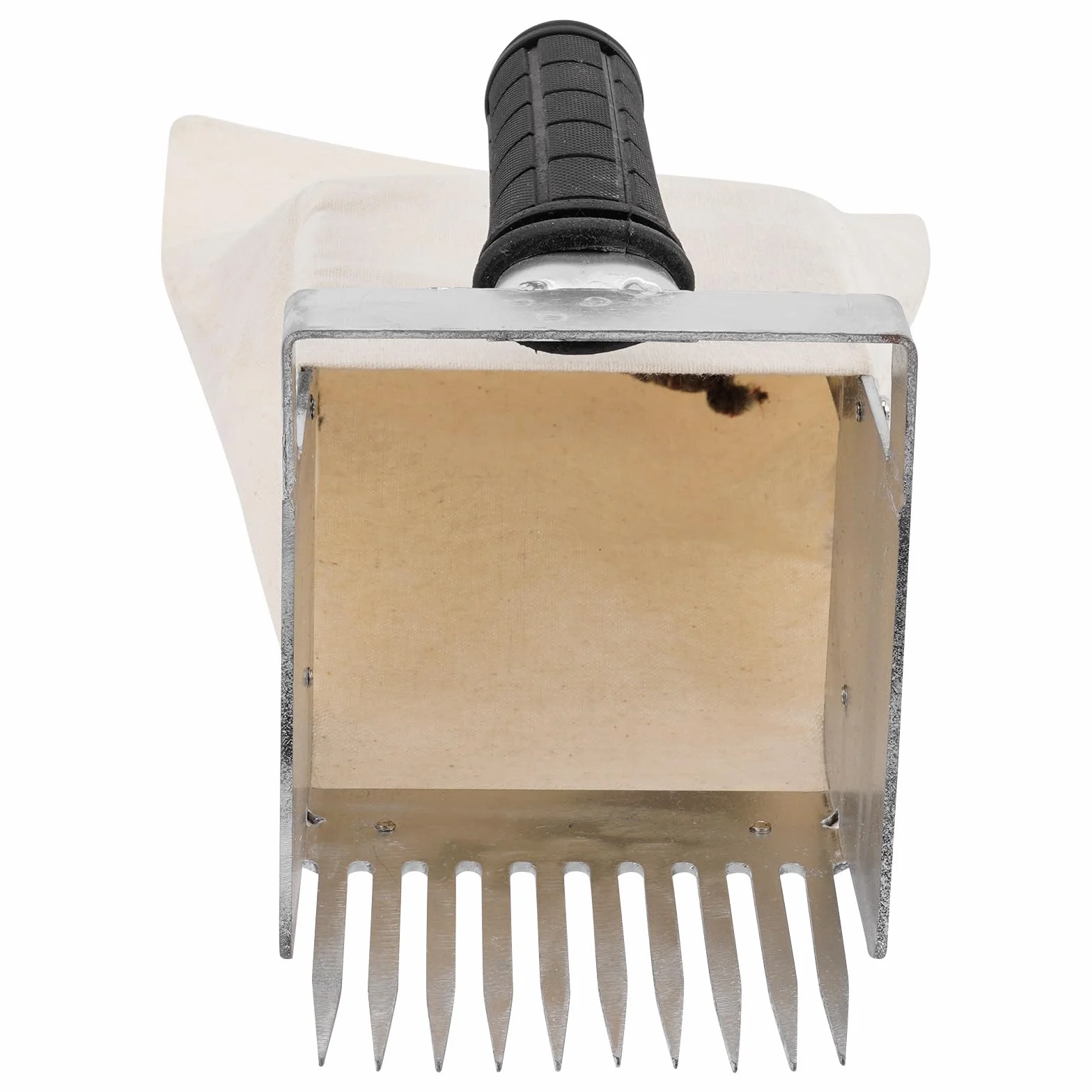 Mikikit Herramienta para Cosechar Arándanos Mango Ergonómico, Pala Dentada y Cesta Recolectora, Adecuado para Jardín y Huerto Color Aleatorio