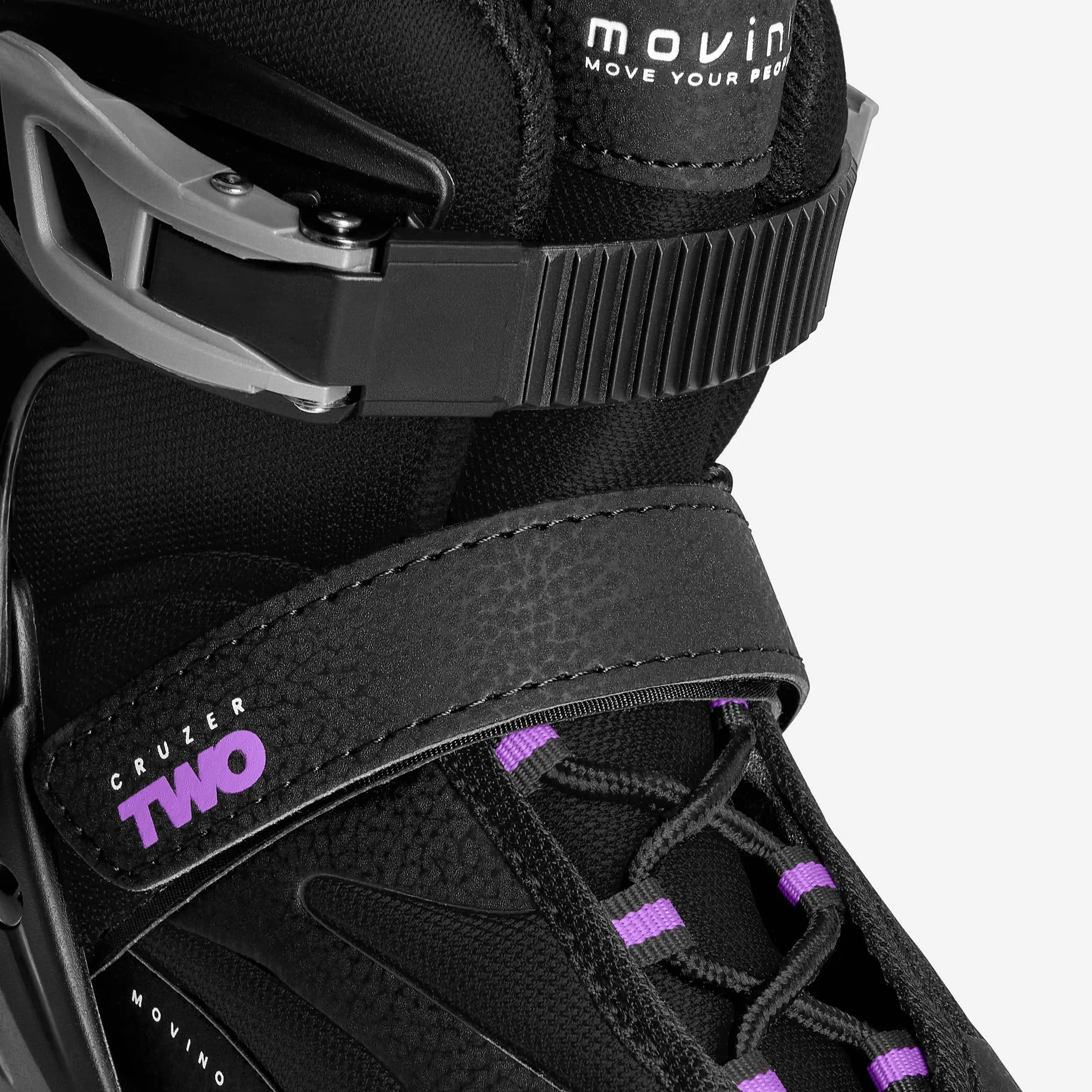 Movino Patines en Línea Cruzer B2 ABEC-9 Ruedas Grandes Cierre Tres Etapas Hebilla Cordones Correa