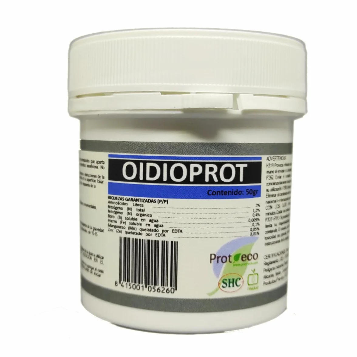 OIDIOPROT de Prot-eco Fungicida Antioidio Curativo Preventivo para Cultivos